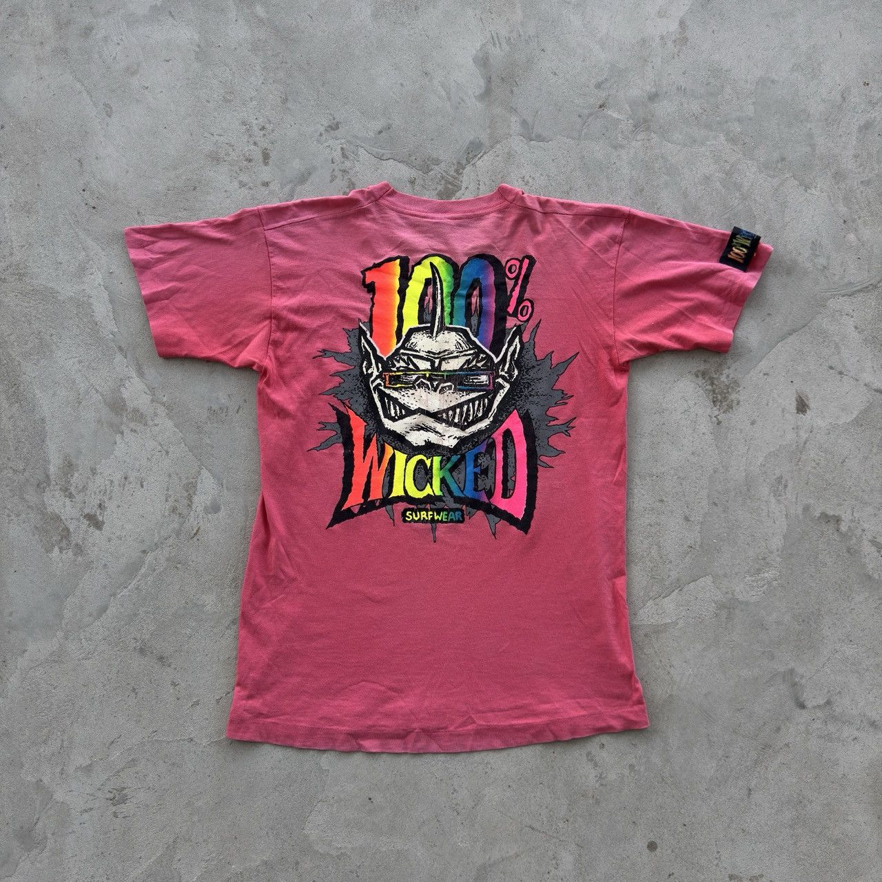 Vintage Vintage 90s 100% Wicked Surfwear Graphic Tee Size US L / EU 52-54 / 3 - 1 Thumbnail