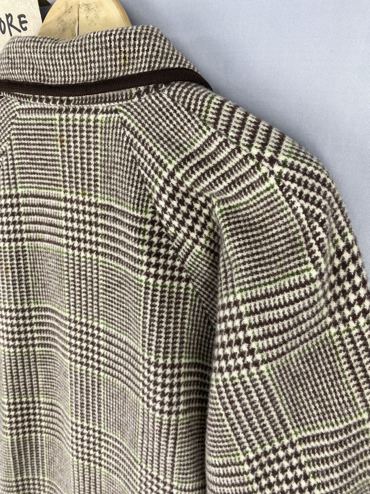 Designer Vintage Amour Homme Kimono Cardigan Houndstooth Size L / US 10 / IT 46 - 5 Thumbnail