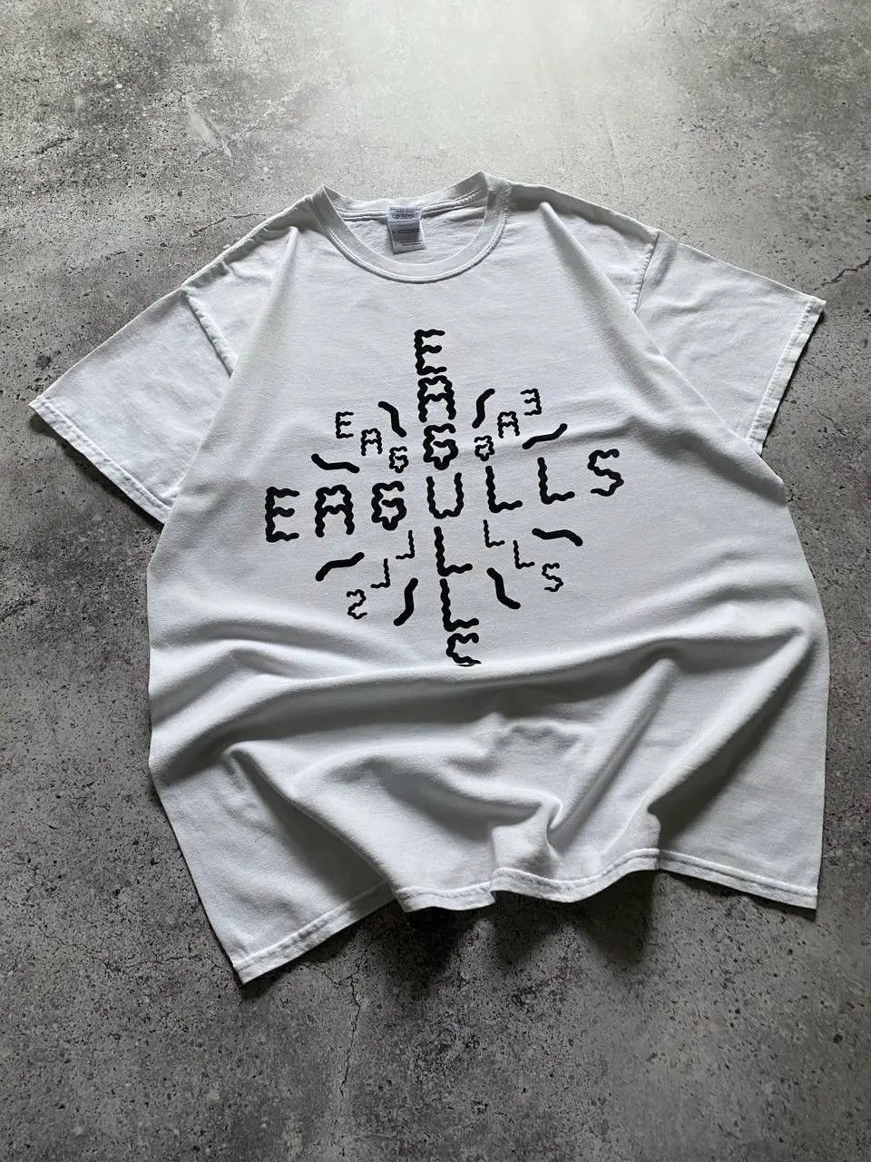 RARE EAGULLS LOGO POST PUNK BAND T SHIRT