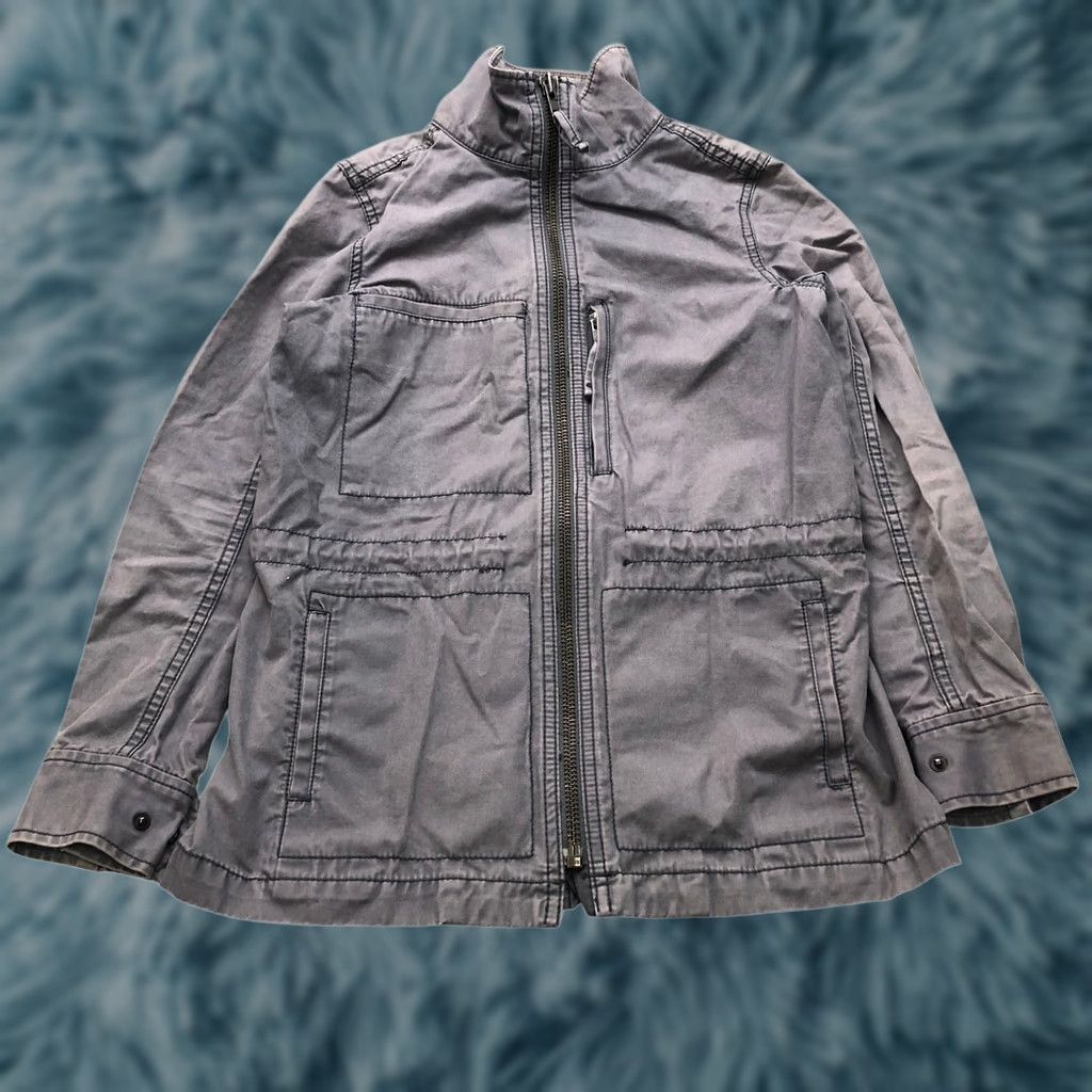 Madewell Madewell Jacket Womens XS Long Sleeve Gray Full Zip Pockets Military Utility Fleet C3394 Size XS / US 0-2 / IT 36-38 - 1 Thumbnail