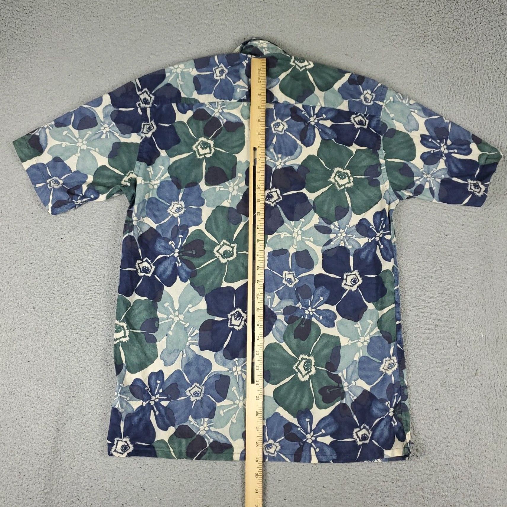 Vintage Burma Bibas Shirt Mens Size Small Blue Green Floral Button-Up Short Sleeve Casual Modern Size US S / EU 44-46 / 1 - 5 Thumbnail