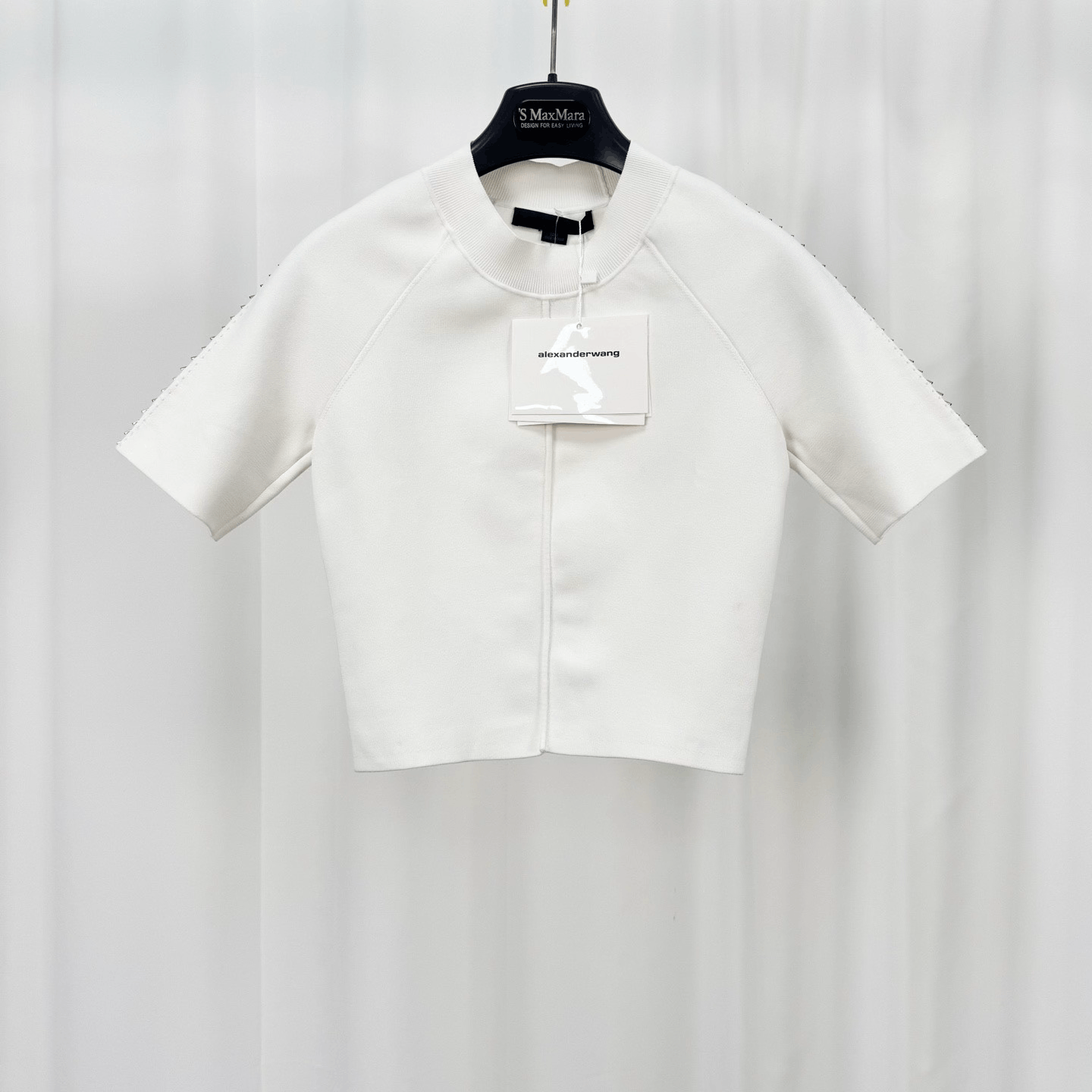 Alexander Wang Alexander Wang Beaded Short-Sleeve Top Size S / US 4 / IT 40 - 1 Thumbnail