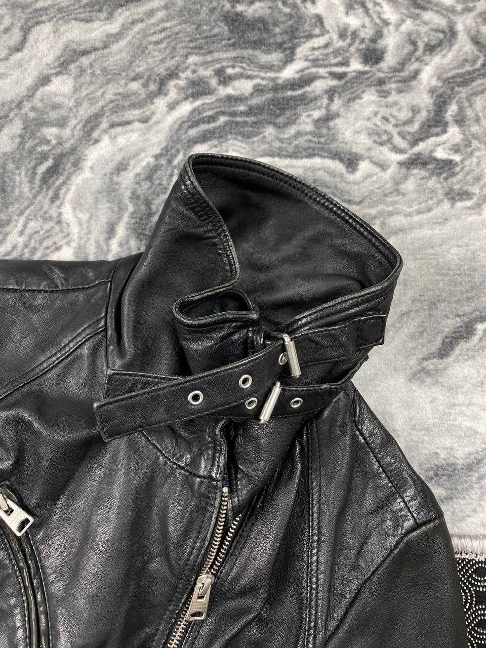 Allsaints AllSaints Belvedere Biker Leather Jacket Size XS / US 0-2 / IT 36-38 - 10 Thumbnail
