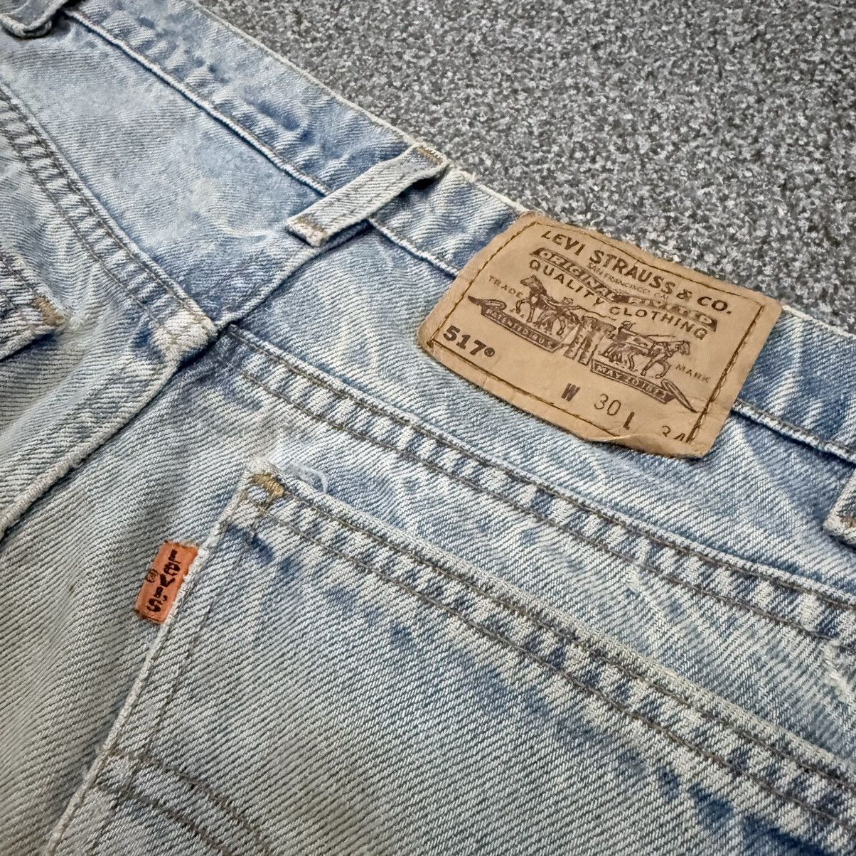 Levi's Vintage Clothing Insane Destroyed ‼️ Flared 1997 Levis 517 Bootcut Washed Size US 30 / EU 46 - 9 Thumbnail