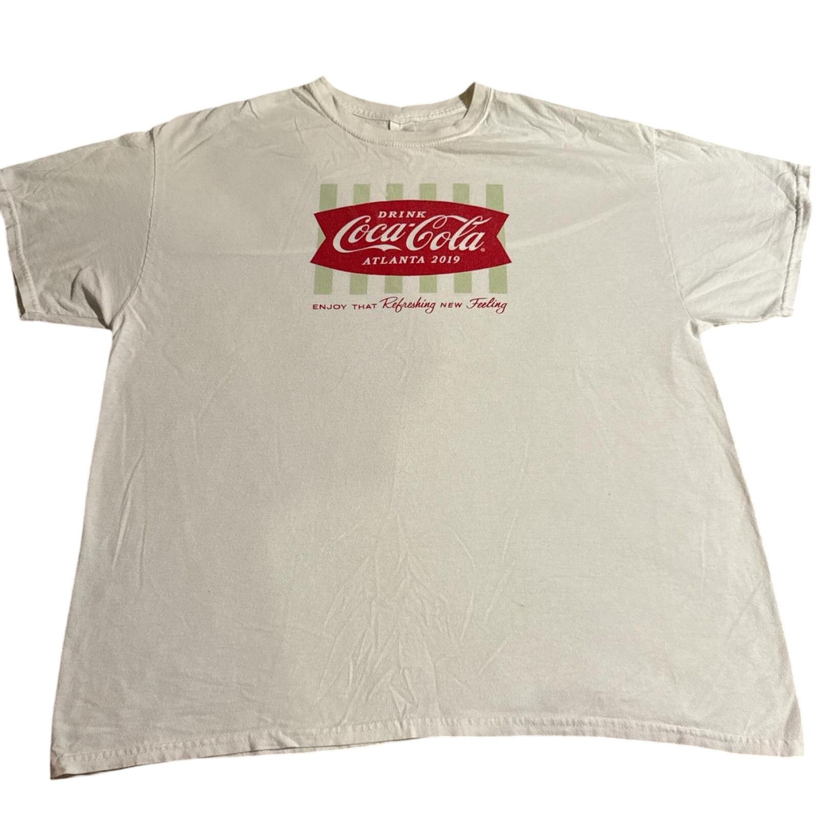 Coca Cola Coca Cola Atlanta Classic Vintage White Short Sleeve T-Shirt Size US XL / EU 56 / 4 - 1 Thumbnail