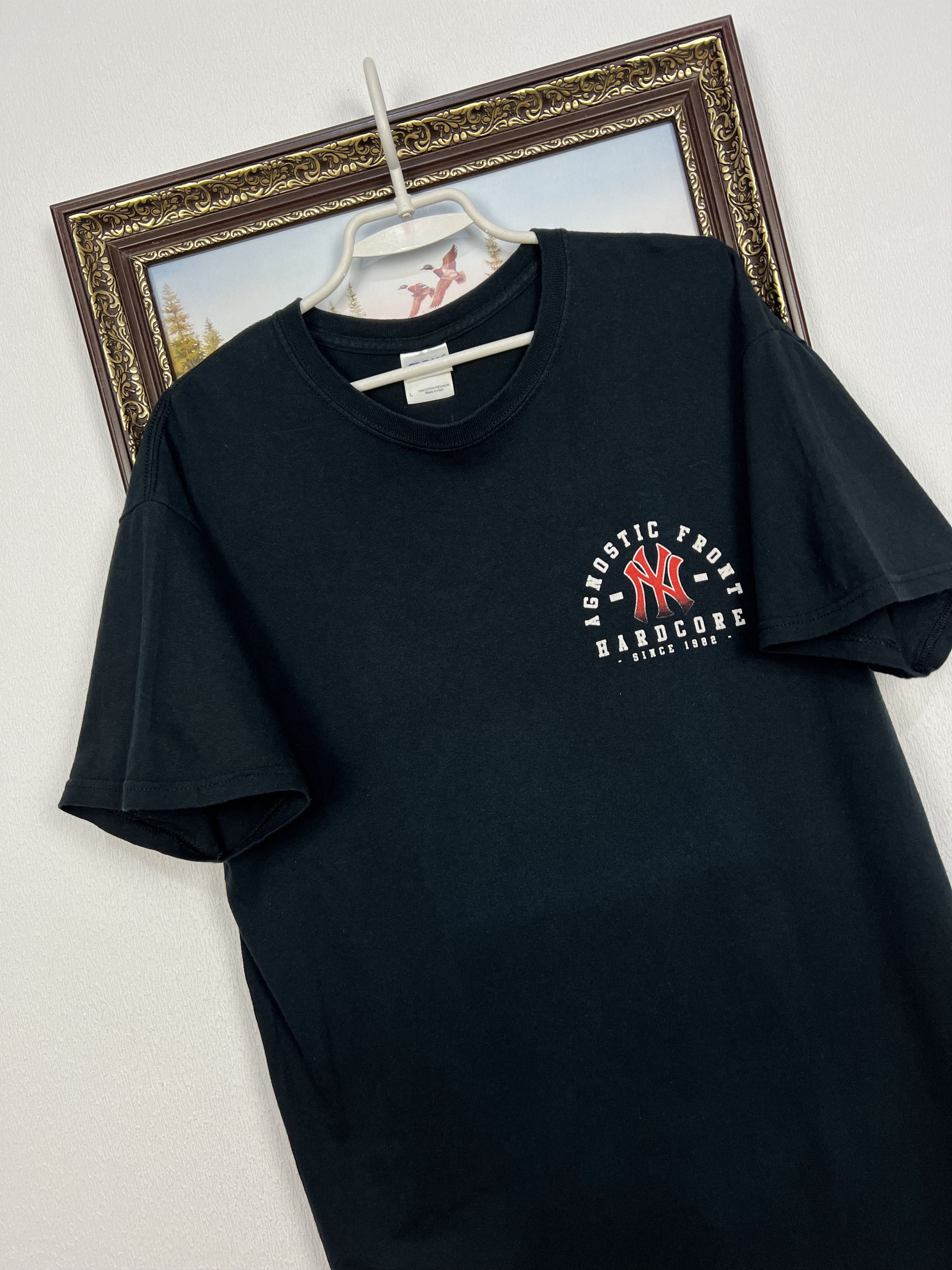 Vintage Vintage Agnostic Front Family Friends Hardcore Tour Shirt Size US L / EU 52-54 / 3 - 8 Thumbnail