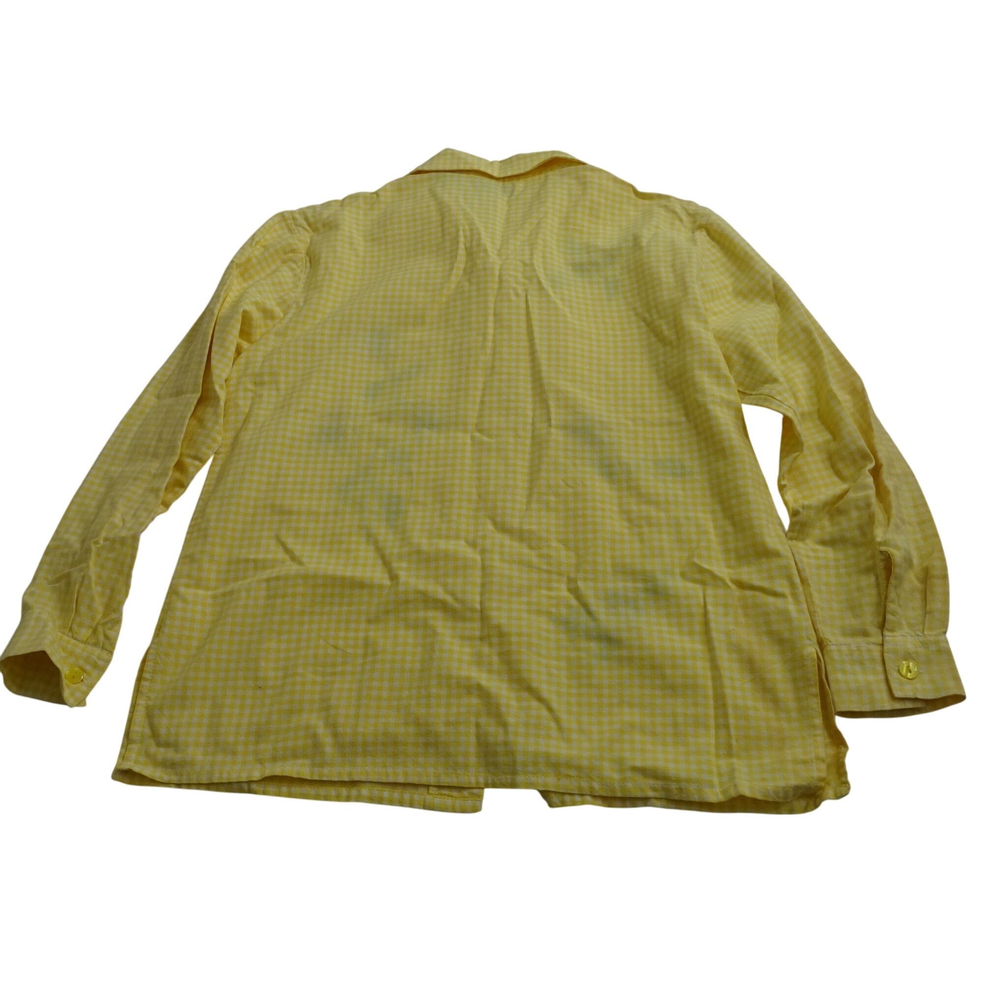 Other Vtg BFA Classics Yellow Gingham Sunflower Embroidery Button Size M / US 6-8 / IT 42-44 - 3 Thumbnail