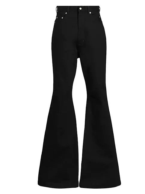 image of Rick Owens Os11X0224 Bolan Flared Bootcut Jeans In Black, Men's (Size 30)