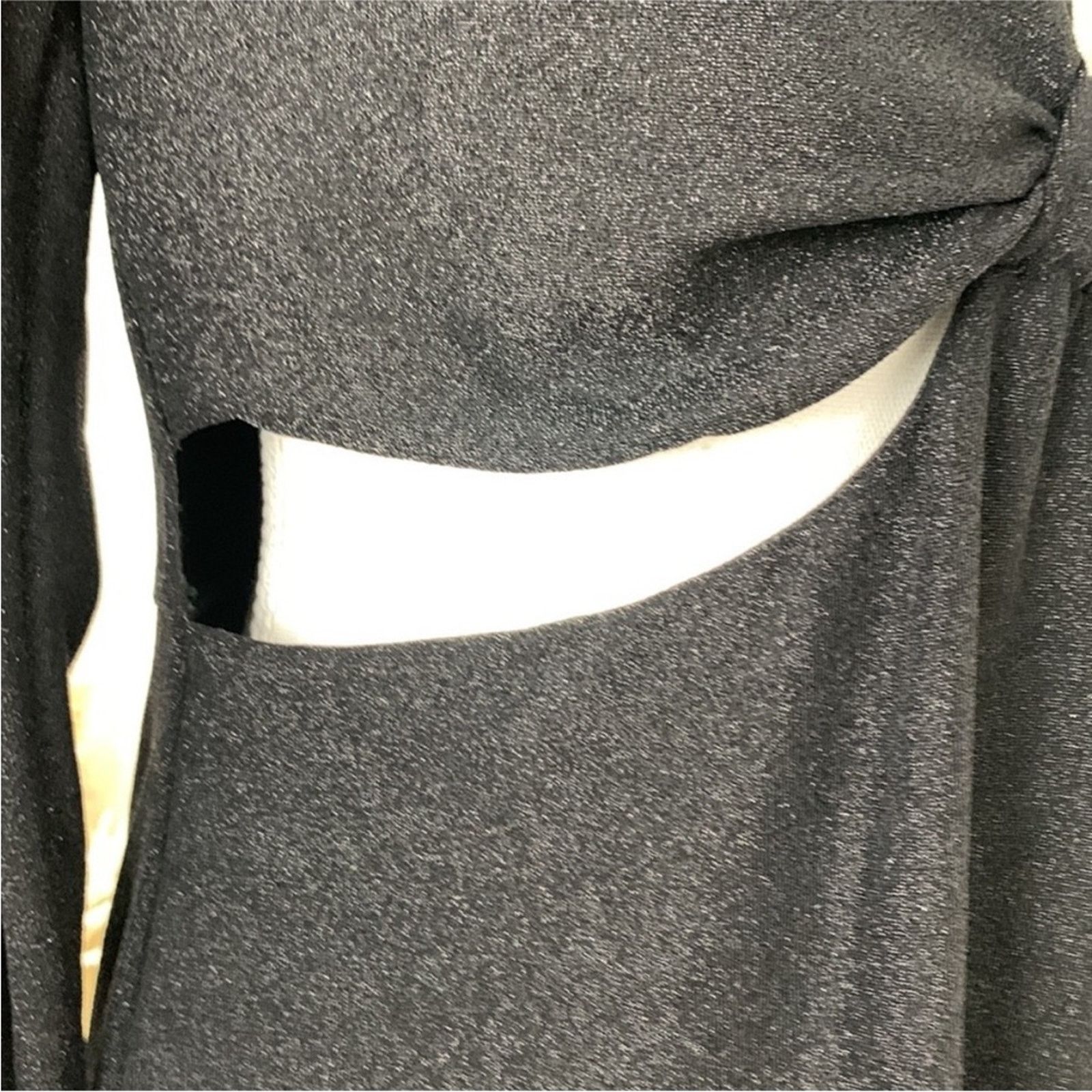Target Basics NEW TARGET Wild Fable Black Sparkly Metallic Dress Cutouts Size XXL / US 16-18 / IT 52-54 - 9 Thumbnail