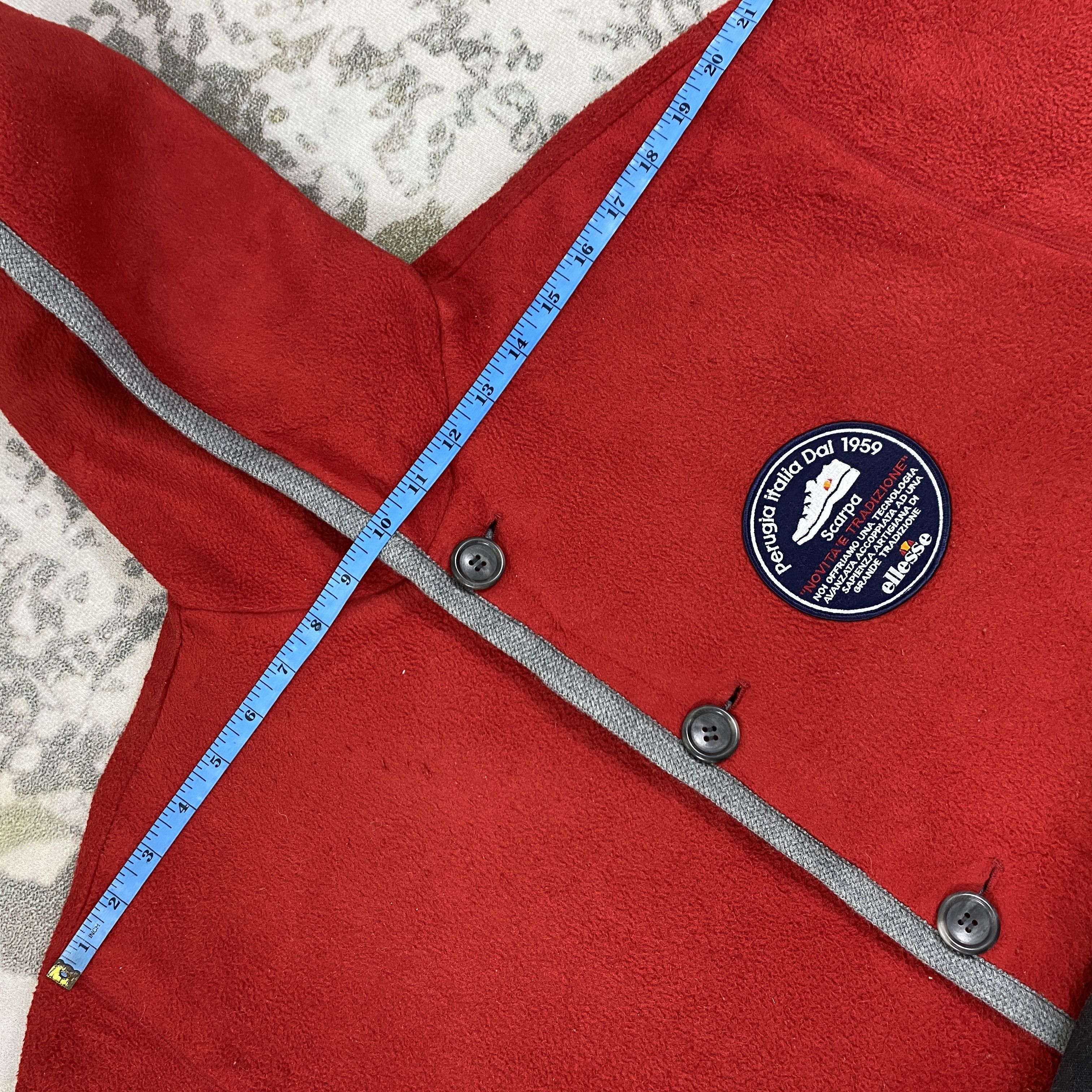 Japanese Brand Vintage Elesse Perugia Hooded Fleece Large Jacket- J479 Size US L / EU 52-54 / 3 - 5 Thumbnail