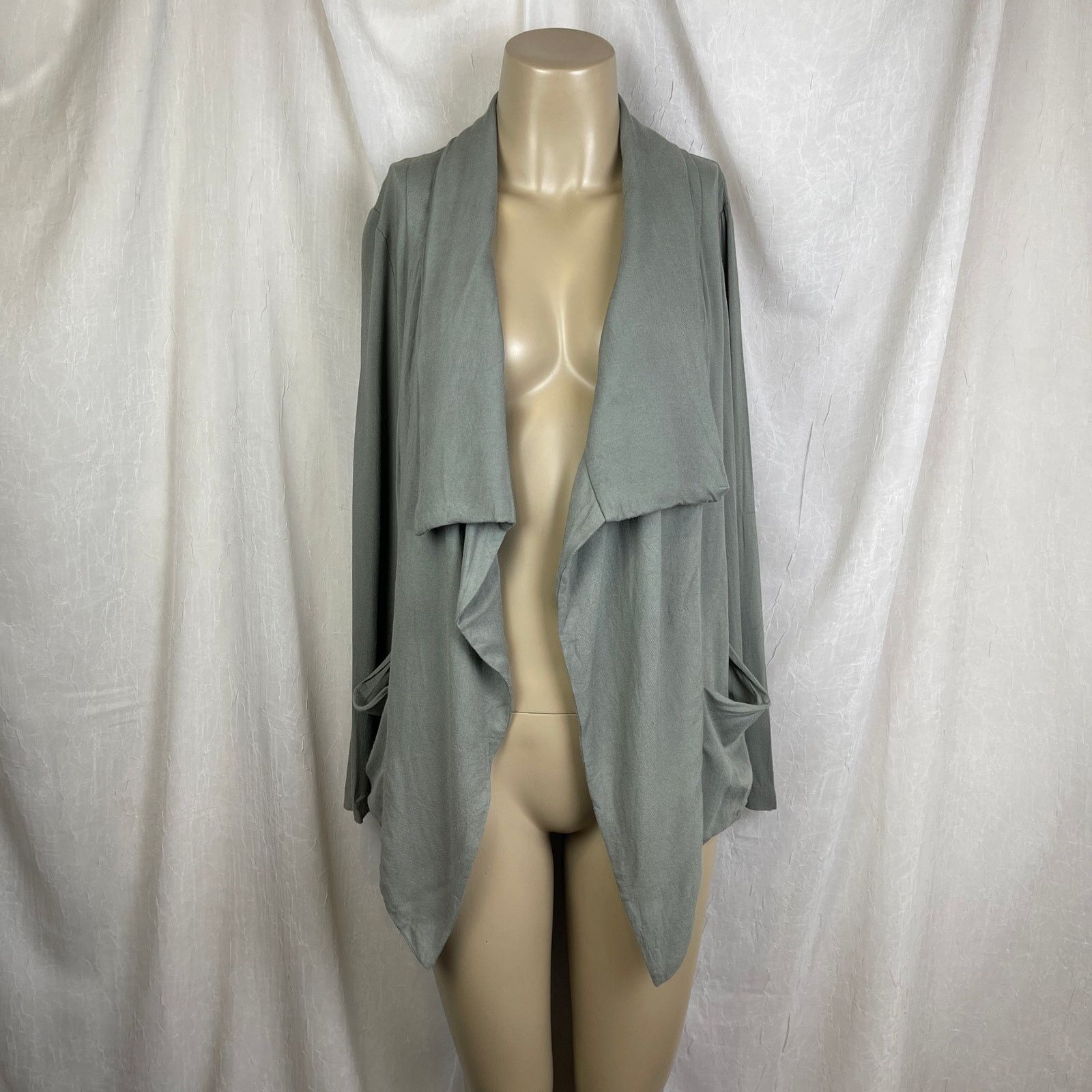 Forever 21 Forever 21 Gray Slouchy Waterfall Duster Jacket Cozy Small Size S / US 4 / IT 40 - 1 Thumbnail