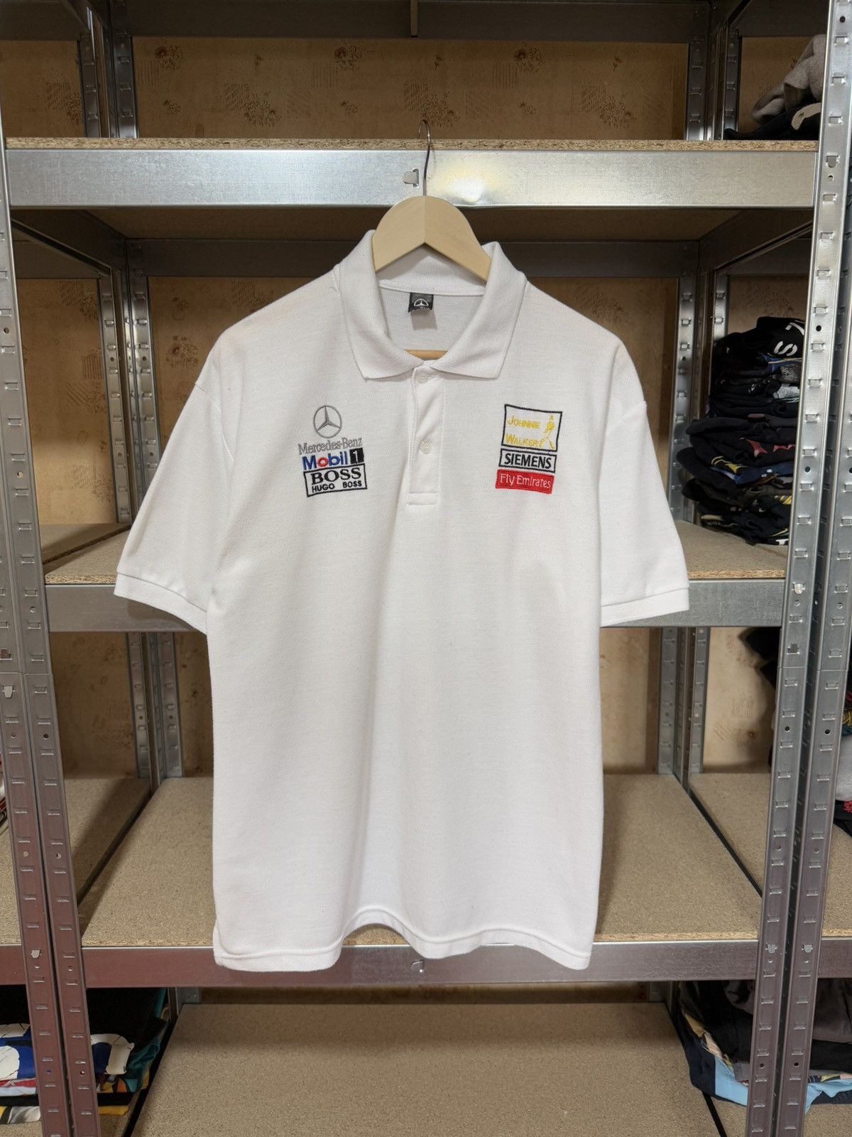 Formula 1 × Mercedes-Benz Vintage 90’s Mercedes-Benz McLaren Racing Polo T-Shirt Size US XL / EU 56 / 4 - 1 Thumbnail