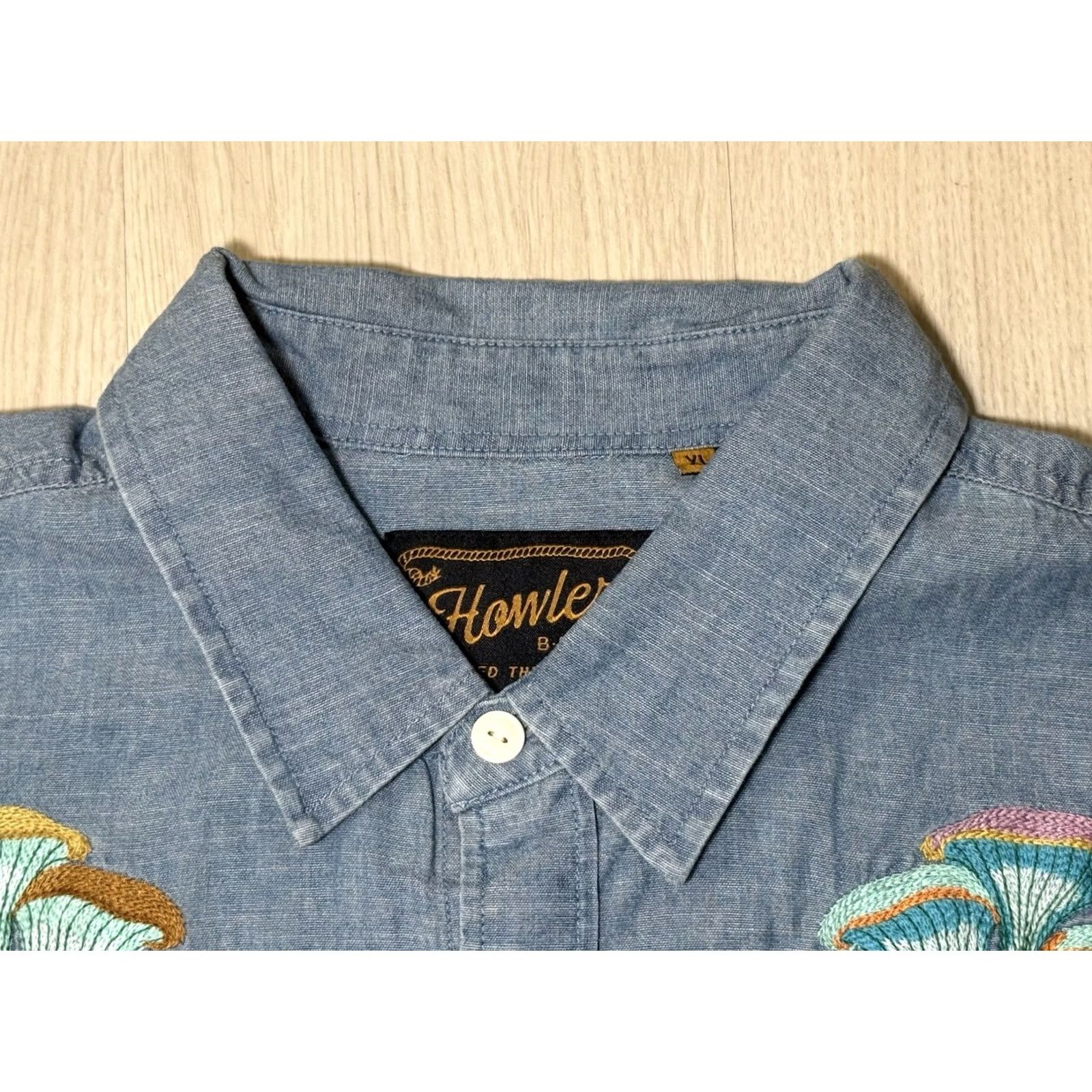 Howler Brothers Howler Brothers Novato Shirt XL Blue Embroidered Mutations: Sauerkraut Fort Lonesome Western 70s Mens Size US XL / EU 56 / 4 - 7 Thumbnail