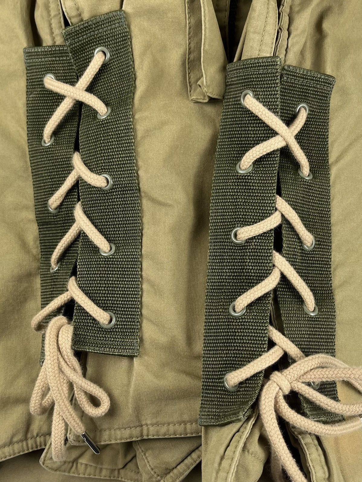Helmut Lang AW99 Helmut Lang Vintage Cotton Bondage M69 Flak Jacket Size US S / EU 44-46 / 1 - 8 Thumbnail
