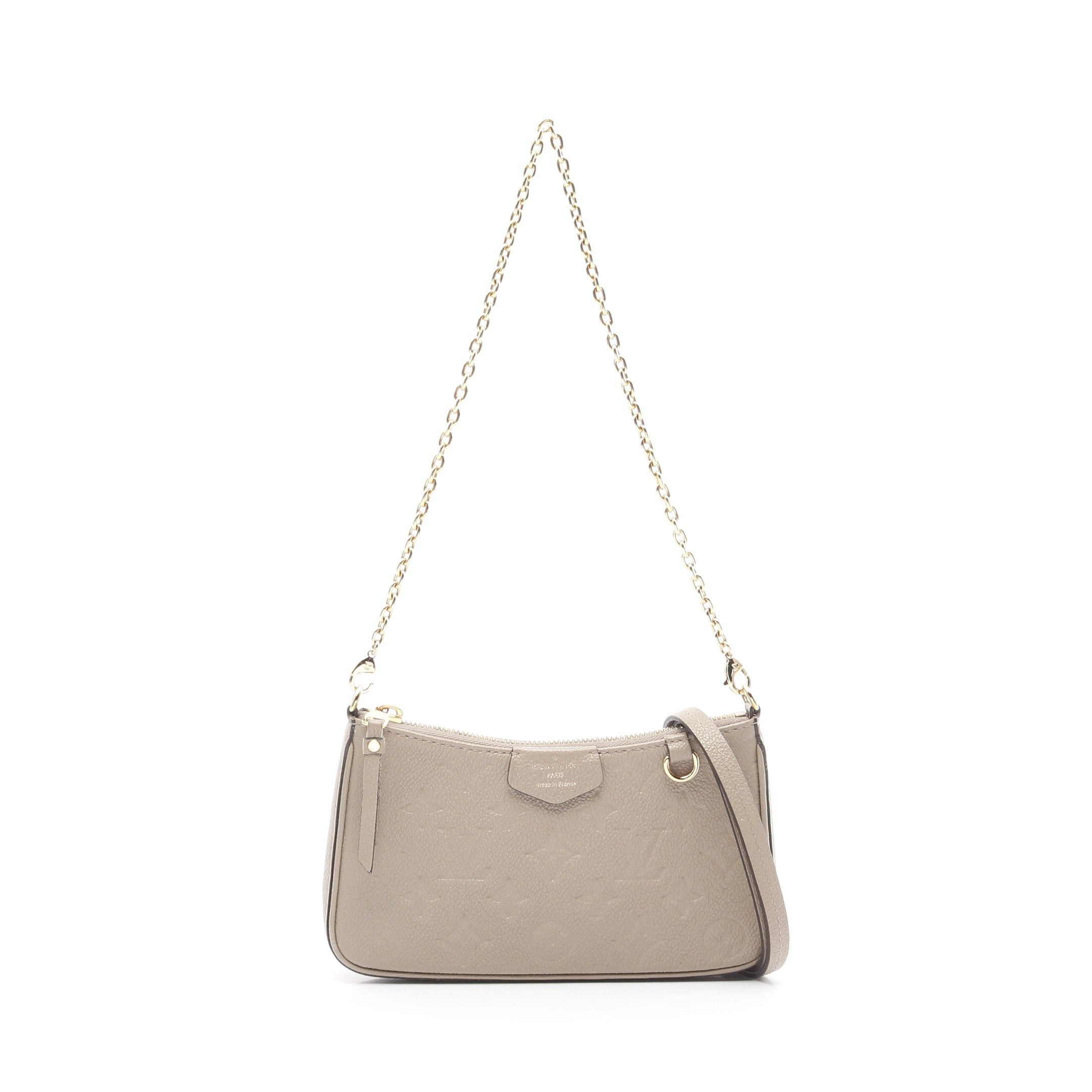 Louis Vuitton Louis Vuitton Easy Pouch Monogram Empreinte Tourterelle Chain Shoulder Bag Leather Gray Beige Size ONE SIZE - 1 Thumbnail