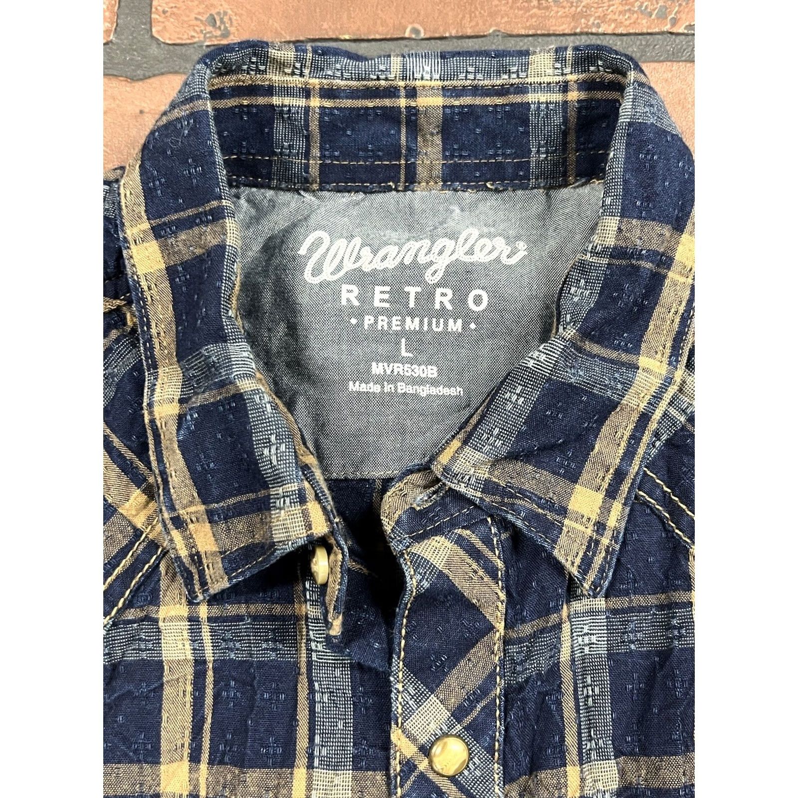Wrangler VINTAGE Wrangler Pearl Snap Shirt Men’s Large Western Rodeo Cowboy Shirt Size US L / EU 52-54 / 3 - 5 Thumbnail