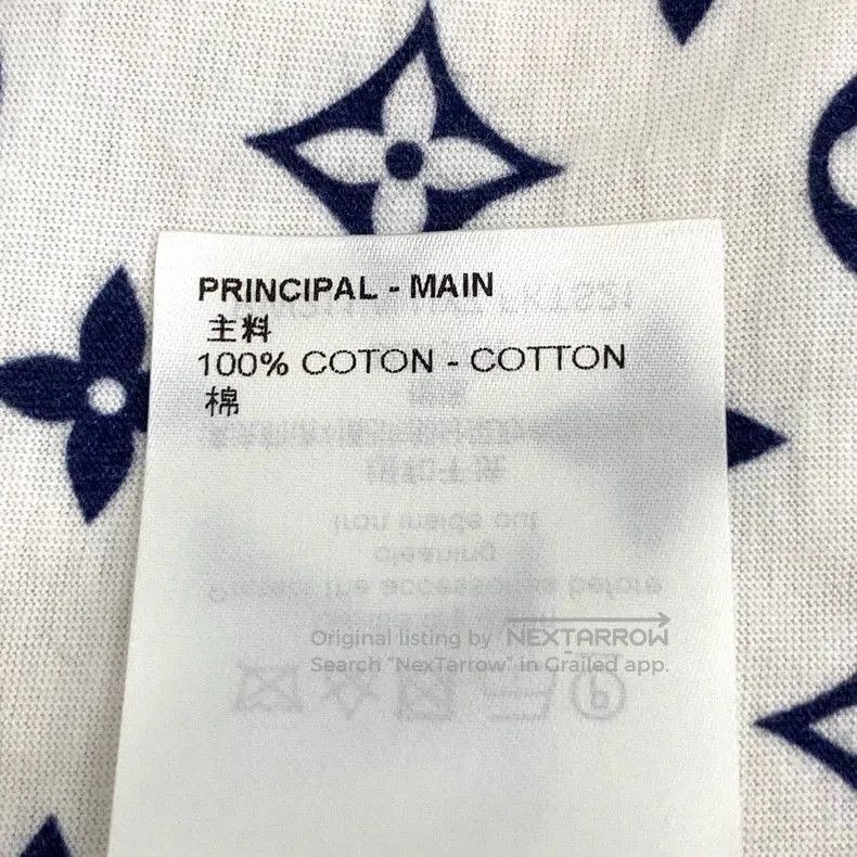 Louis Vuitton Louis Vuitton White Logo Print Short Sleeve T. Size US L / EU 52-54 / 3 - 7 Thumbnail