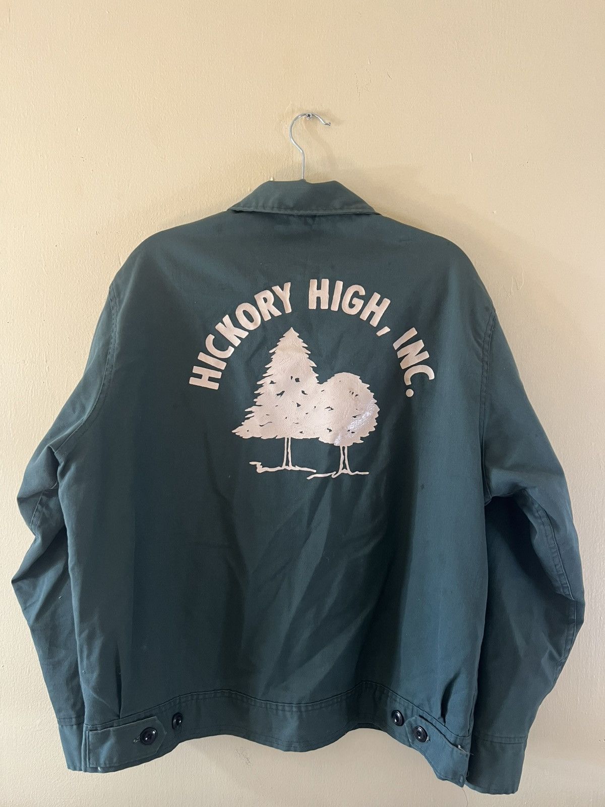 Vintage Vtg 80s "Hickory High, Inc."Work Jacket Tag faded Size US L / EU 52-54 / 3 - 2 Thumbnail