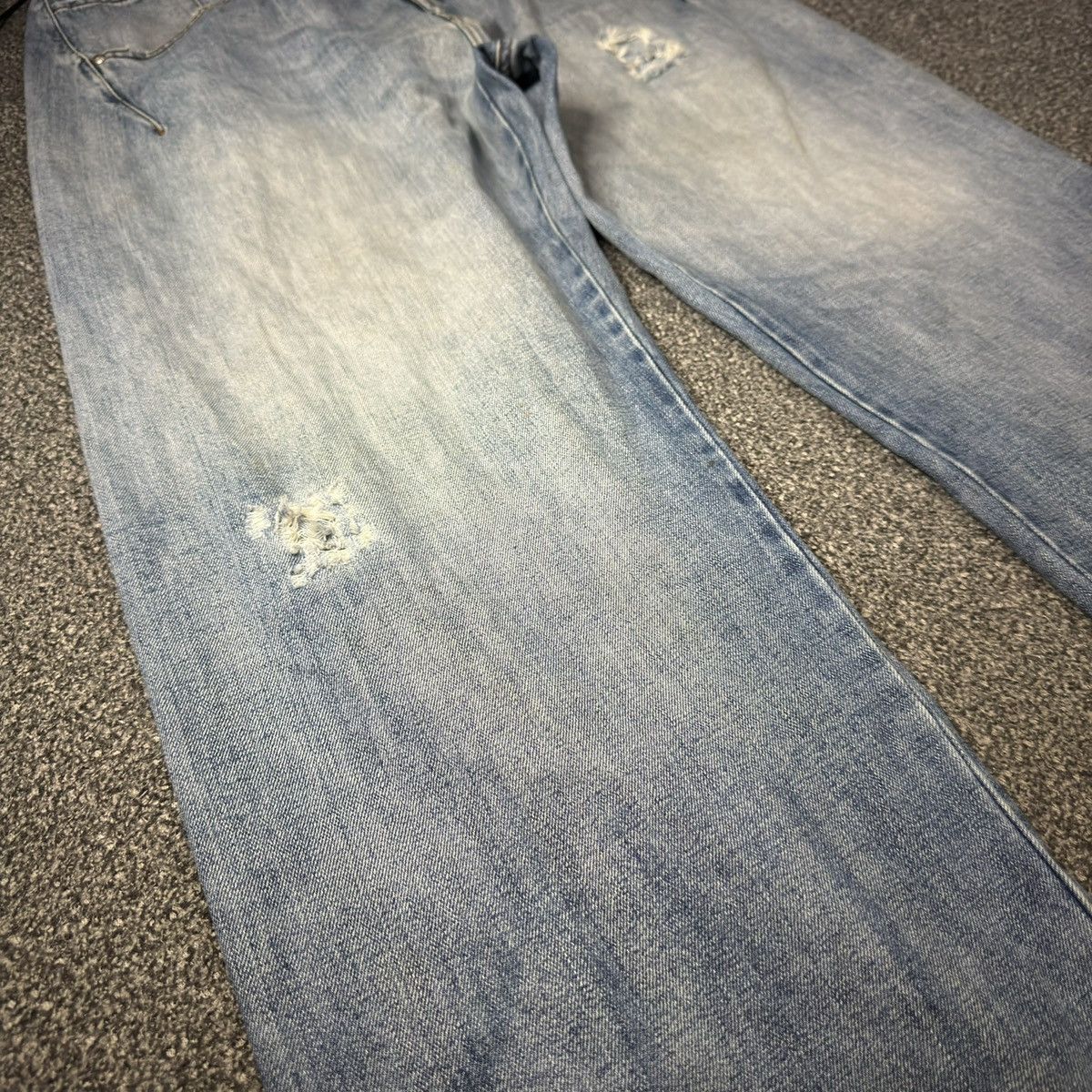 Marithe + Francois Girbaud Vintage Baggy MF+G Faded Denim Jnco Y2k Wide Leg Style Size US 36 / EU 52 - 6 Thumbnail