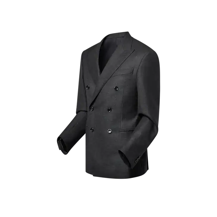Louis Vuitton Double-Breasted Cashmere and Wool Blend Pont Neuf Jacket Size 50R - 2 Thumbnail