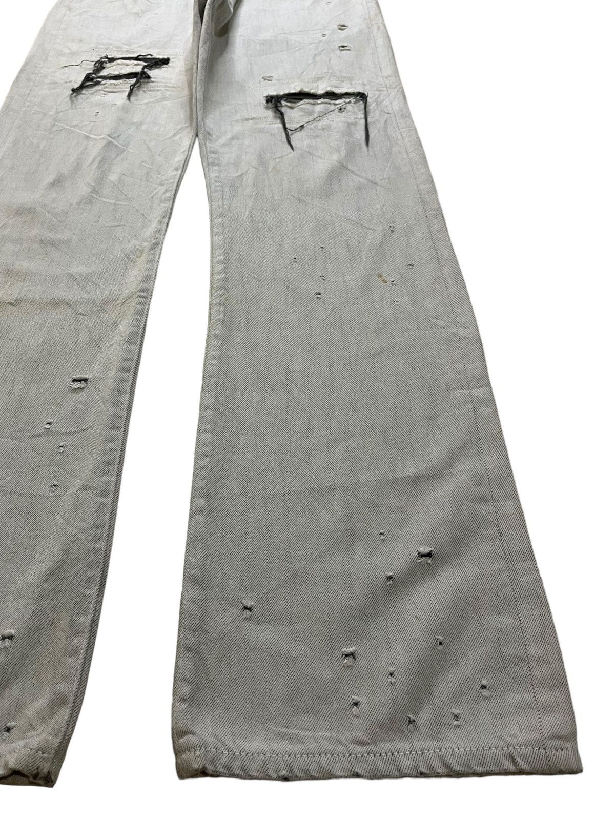 Japanese Brand SALES🔥Vintage Japanese Brand Distressed Ripped Baggy Jeans Size US 34 / EU 50 - 7 Thumbnail