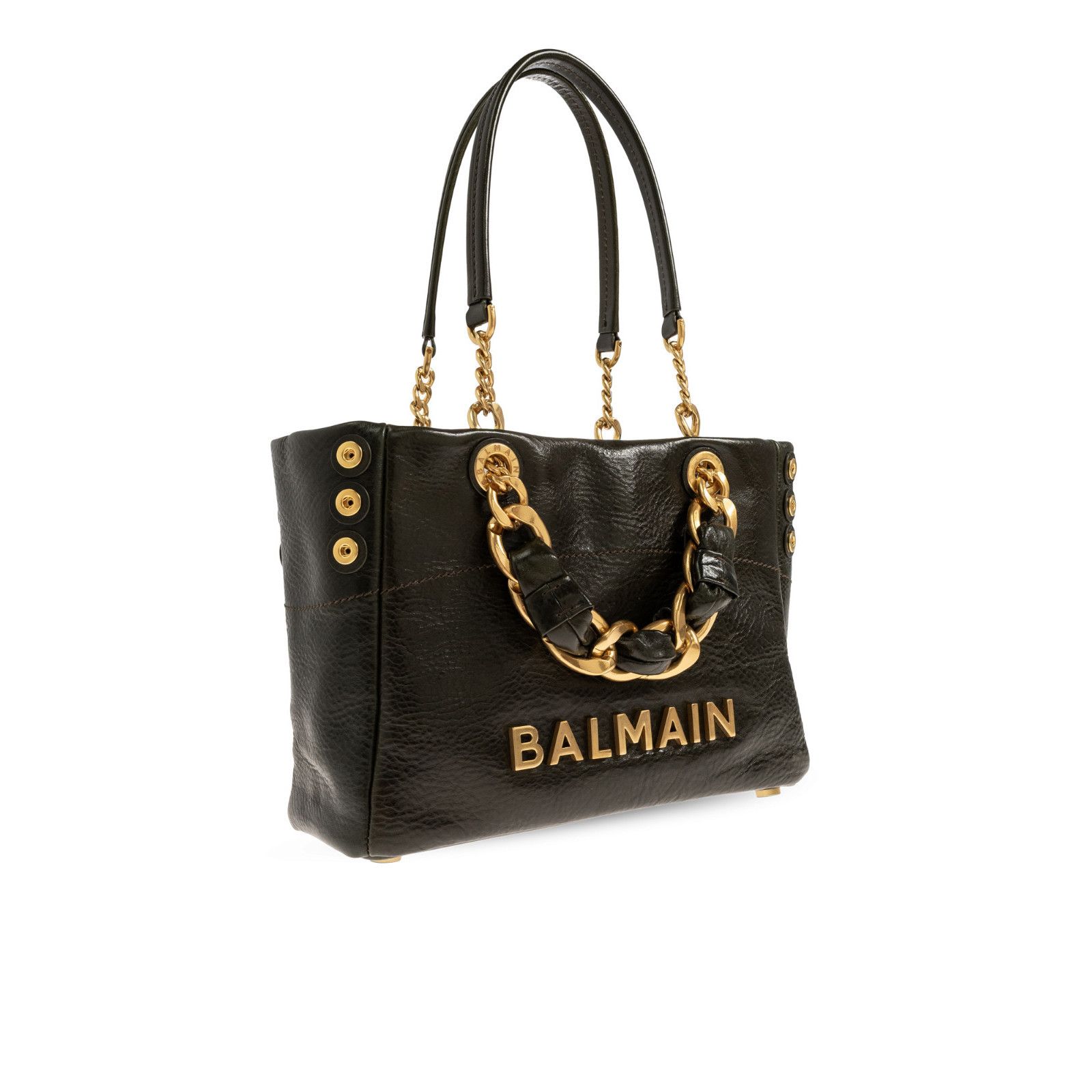 Balmain BALMAIN 1945 Soft Small Dark Green Tote Bag New & Authentic Size ONE SIZE - 3 Thumbnail