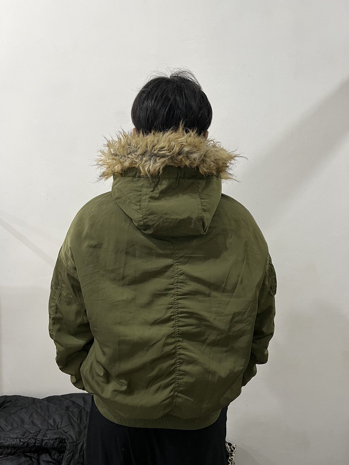 If Six Was Nine 2000s Bomber N2B Type KMRii Style Puffer Faux Fur Jacket Size US L / EU 52-54 / 3 - 5 Thumbnail