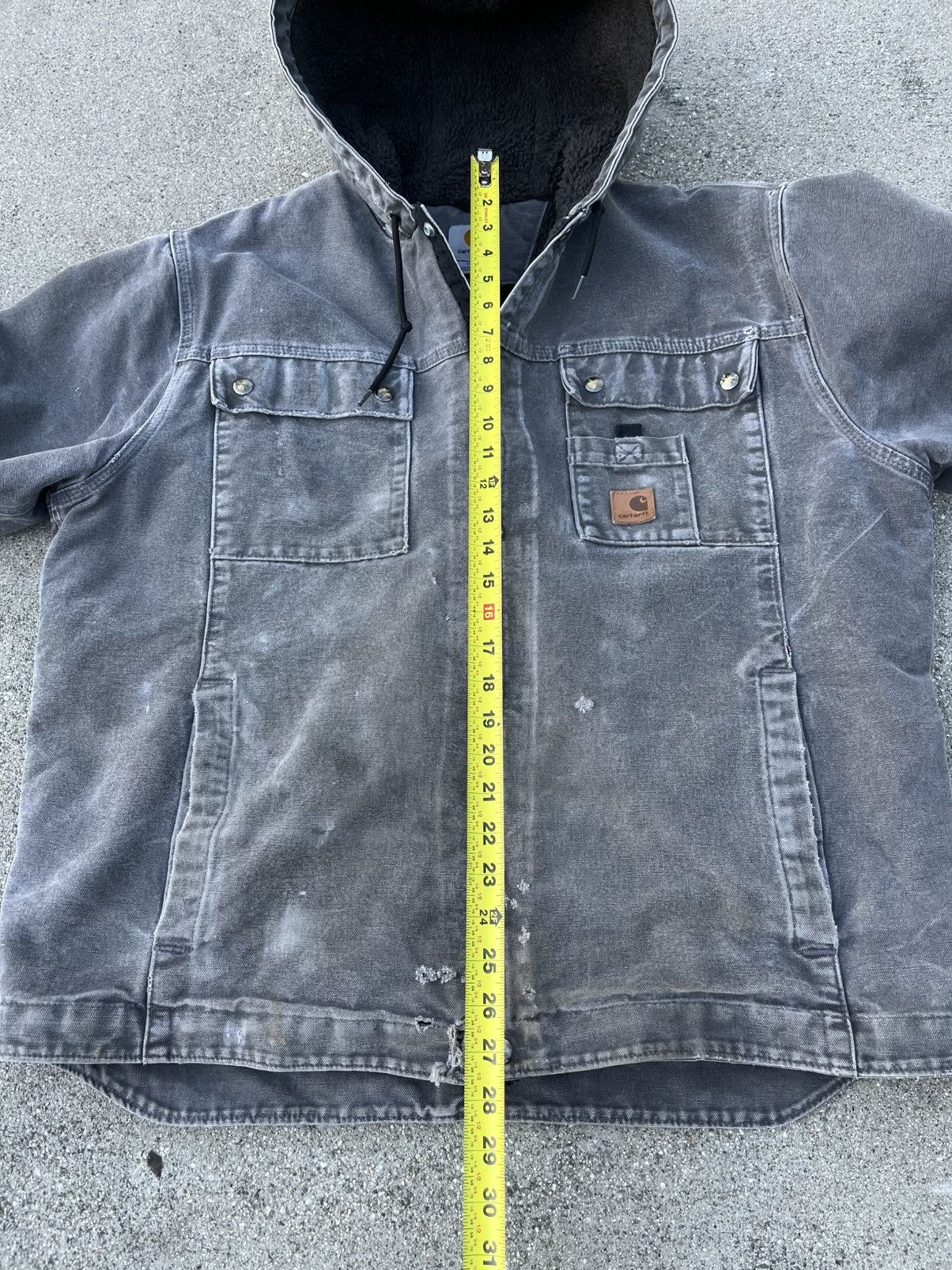 Carhartt Carhartt Sherpa Lined Work Jacket J284 GVL Distressed Thrash Size US L / EU 52-54 / 3 - 6 Thumbnail