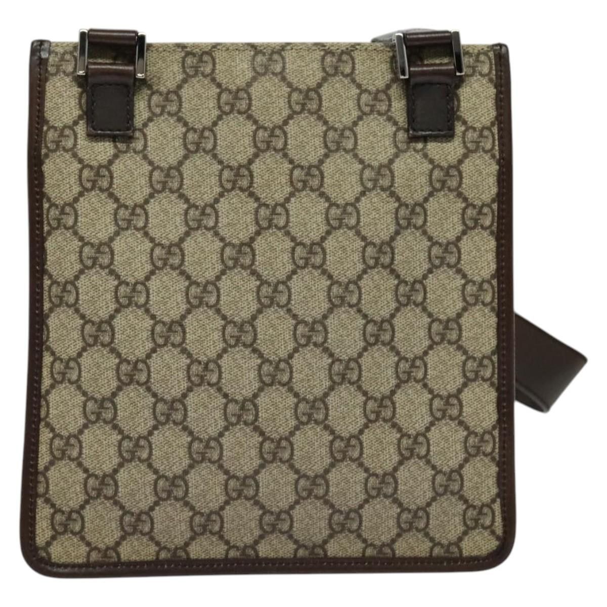 Gucci GUCCI GG Supreme Shoulder Bag Pvc Beige Silver Size ONE SIZE - 3 Thumbnail