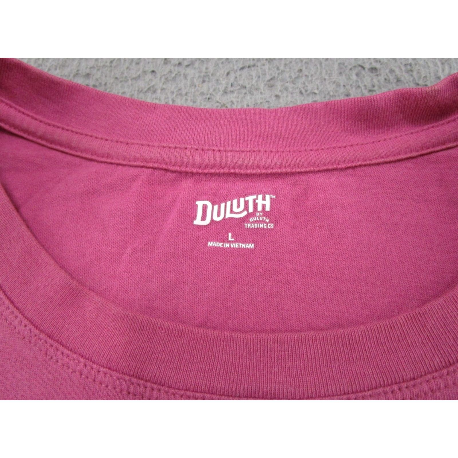 CO Duluth Trading Co Rasberry Seeds Gardening Short Sleeve Shirt Women's L Red Button Vintage No Size L / US 10 / IT 46 - 3 Thumbnail