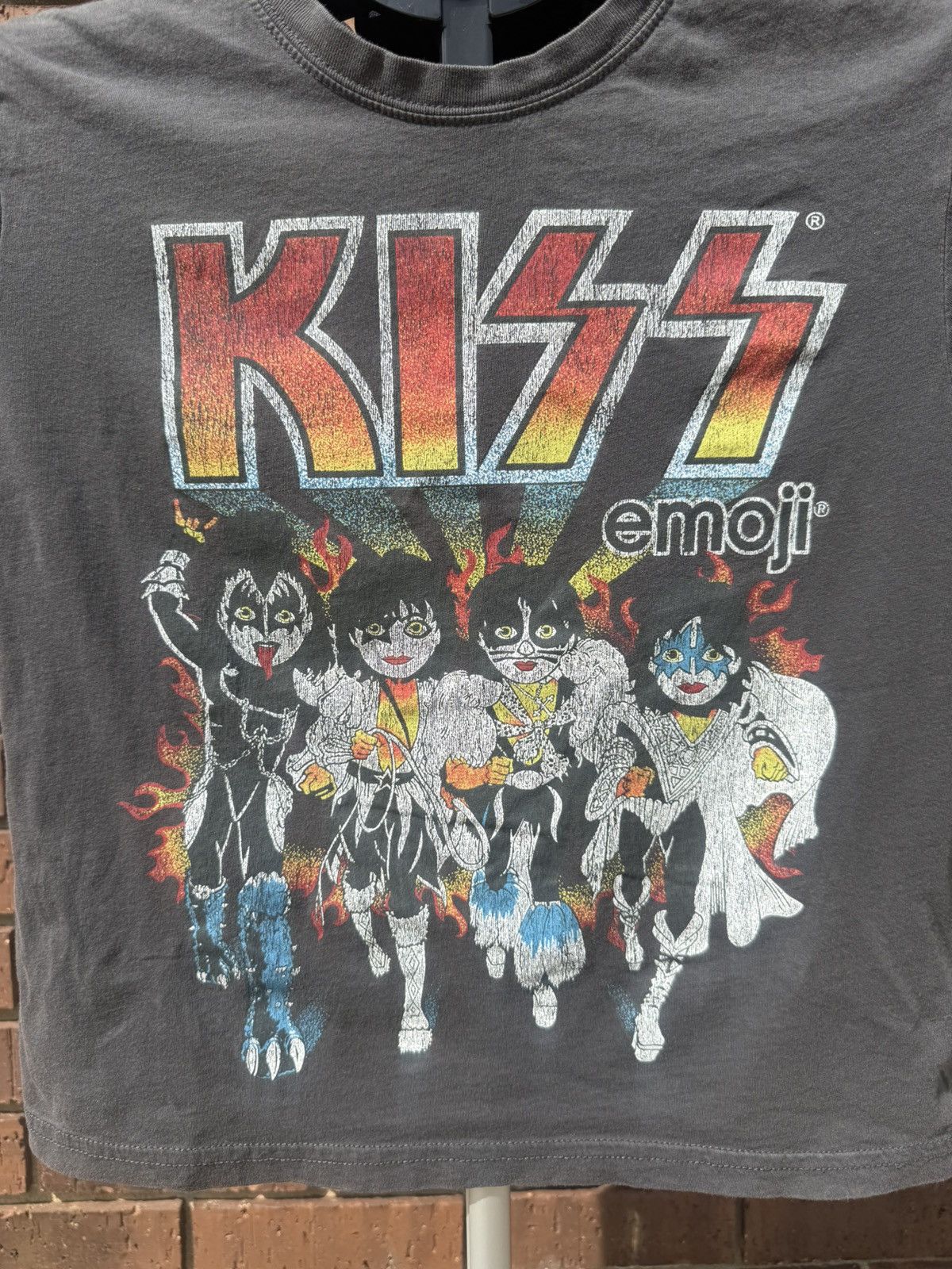 Other KISS x Emoji Graphic Rock Cropped T-Shirt Size Small Gene Size S / US 4 / IT 40 - 2 Thumbnail