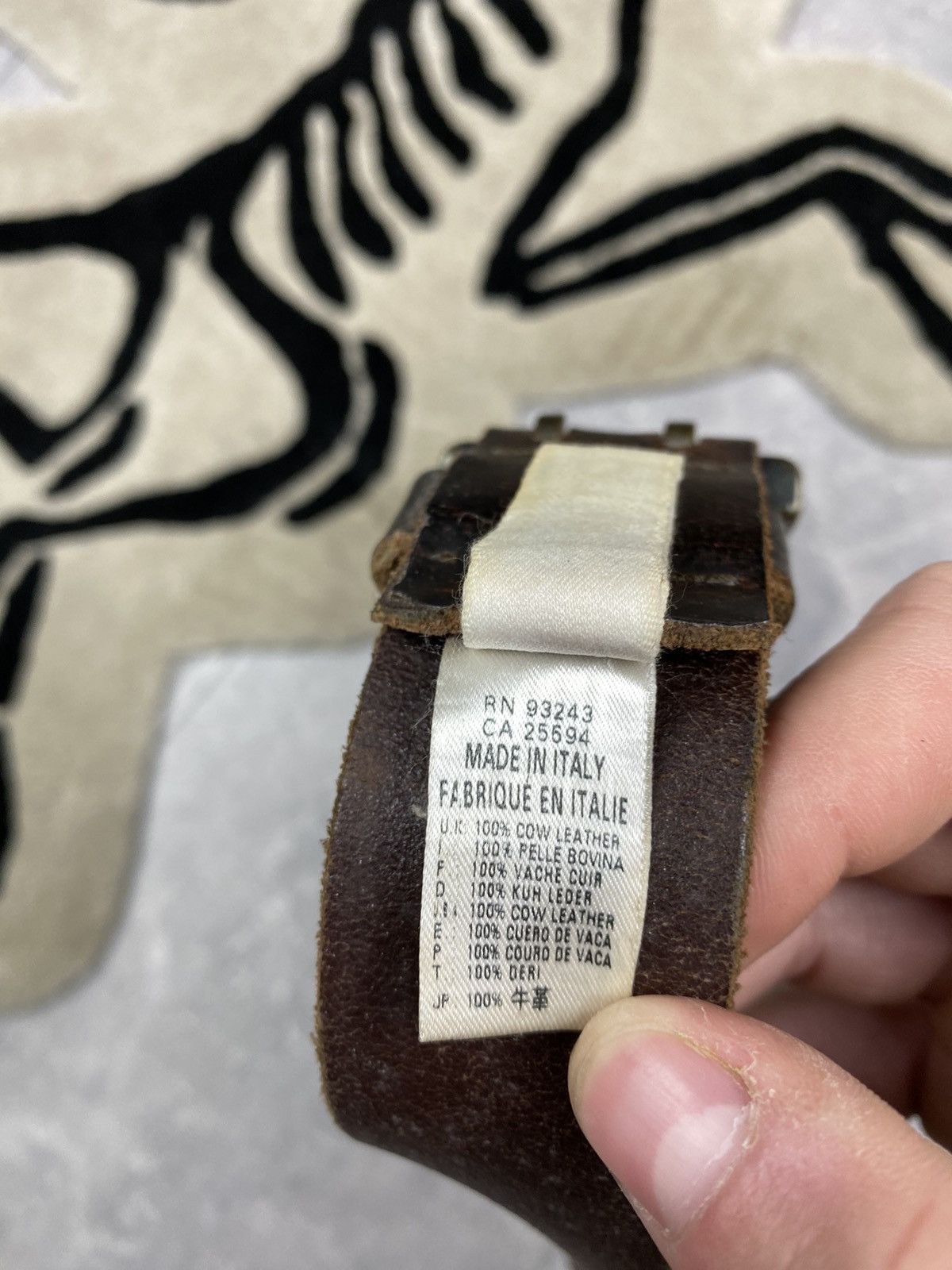 Diesel Vintage Diesel Brow Leather Belt Size ONE SIZE - 4 Thumbnail