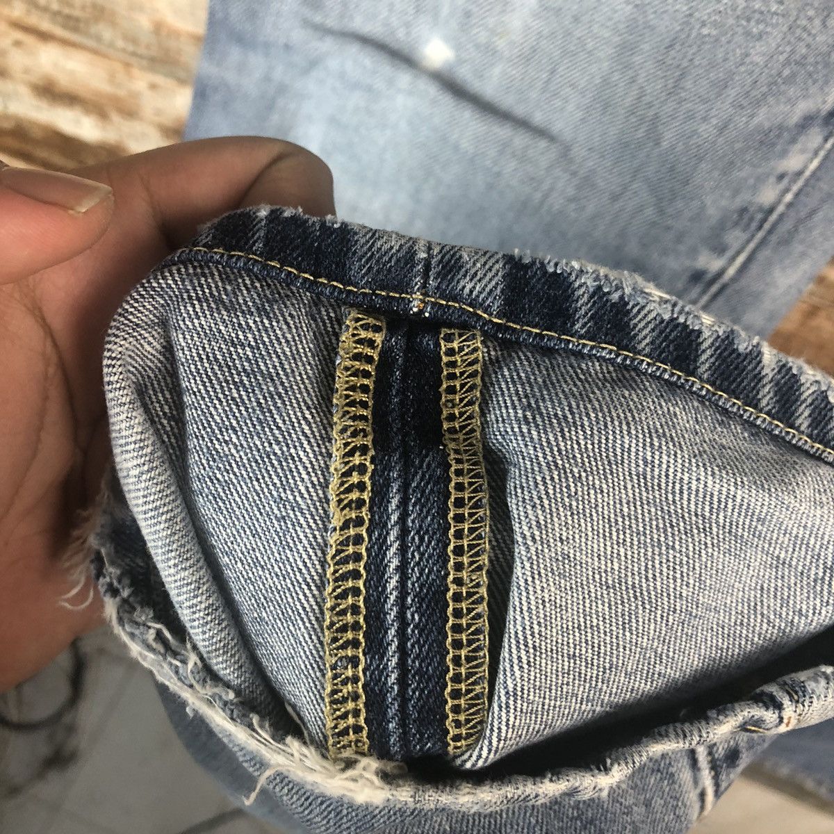 Japanese Brand Uniqlo japan ripped Distressed Denim Pants #A1394 Size US 31 - 15 Thumbnail