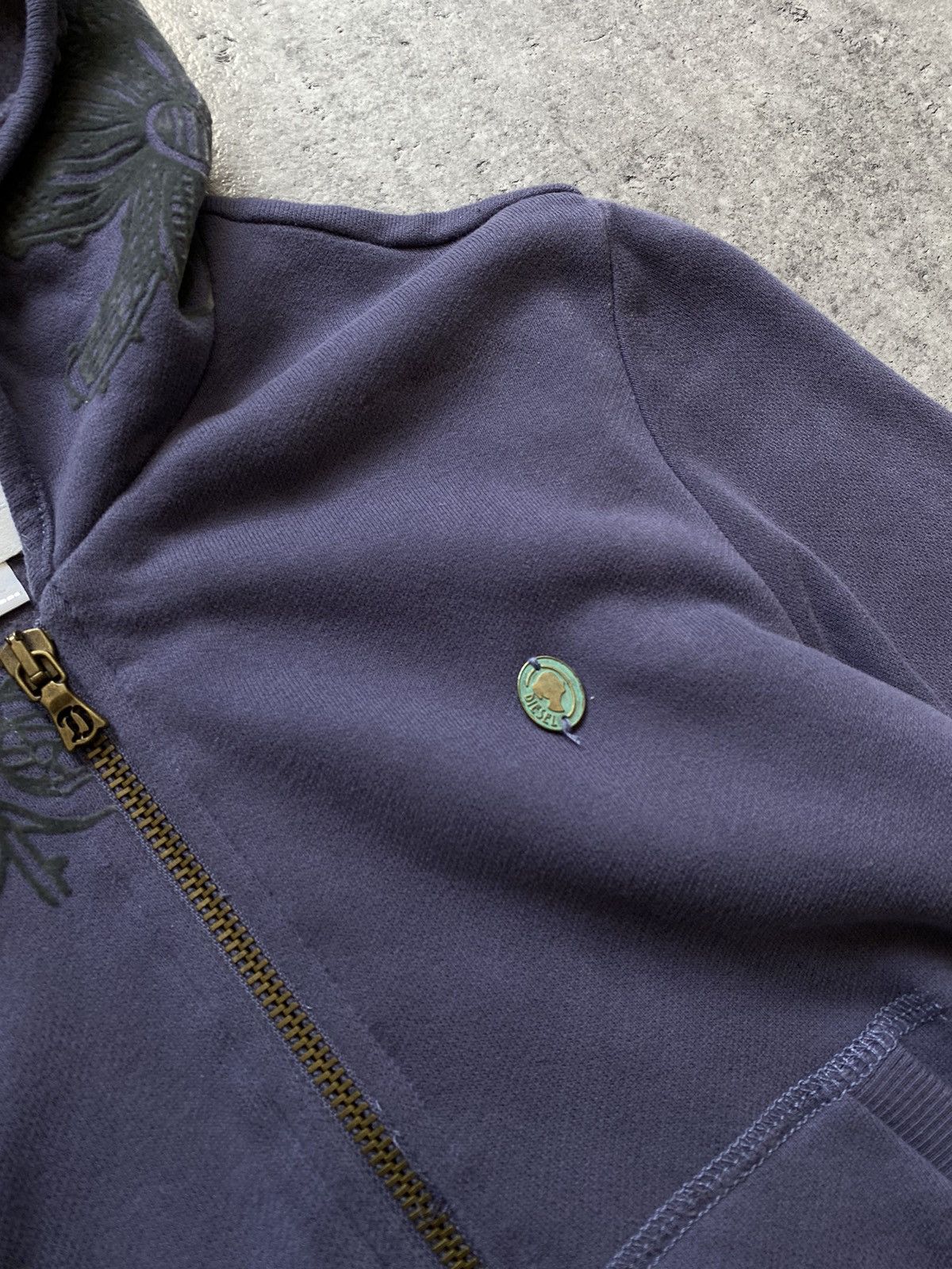 Diesel × Vintage Vintage Diesel Purple Hoodie Size L / US 10 / IT 46 - 6 Thumbnail