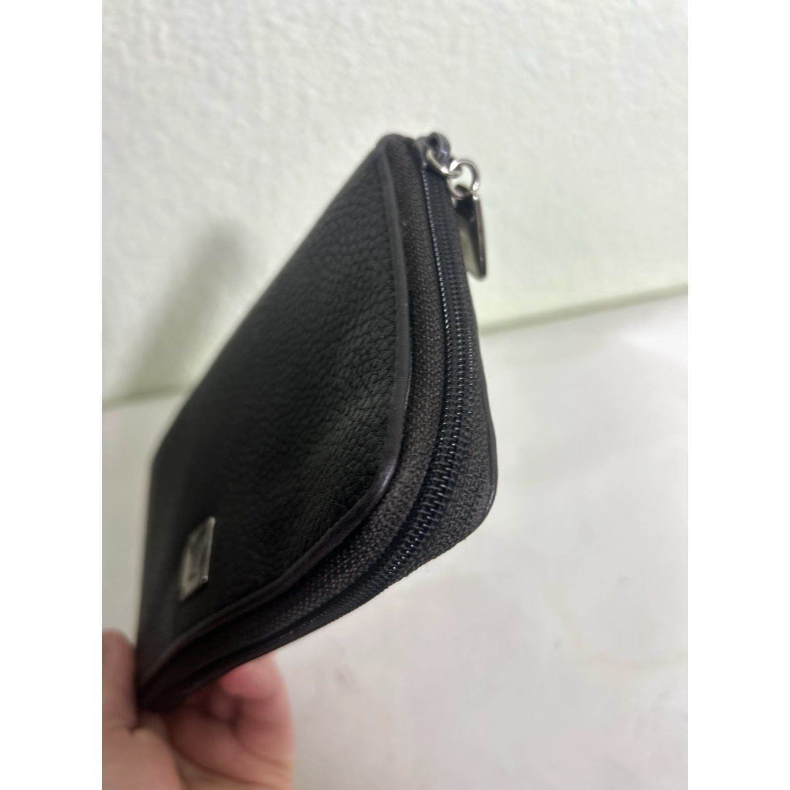 Guess GUESS Wallet Women Long Zip-Around Pebbled Texture Brown 7x4 Credit Card Folding Logo Zipper Bag Accessory Card Holder Size ONE SIZE - 4 Thumbnail