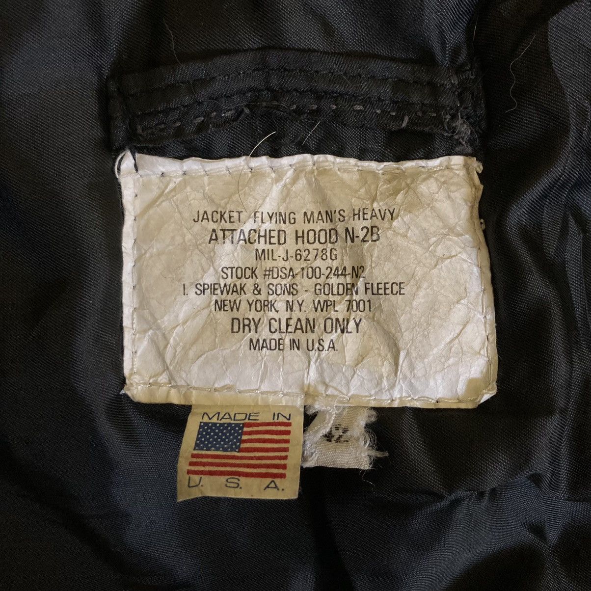 I. Spiewak And Sons 🔥 VINTAGE SPIEWAK N-2B ATTACH FLIGHT BOMBER JACKET Size US XL / EU 56 / 4 - 13 Thumbnail