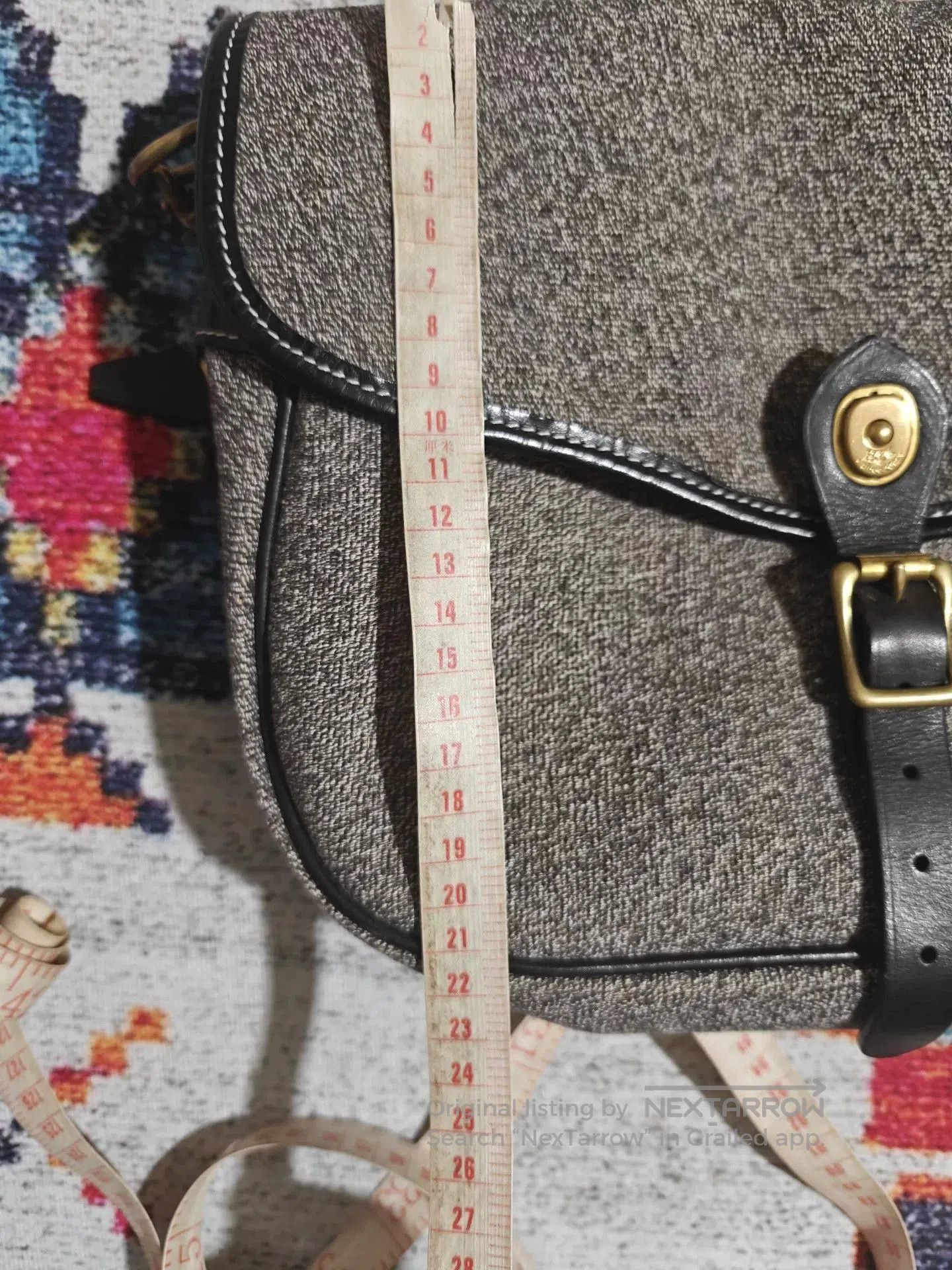 Vintage HK WORKSHOP Vintage Pepper Salt Messenger Bag. Size ONE SIZE - 6 Thumbnail