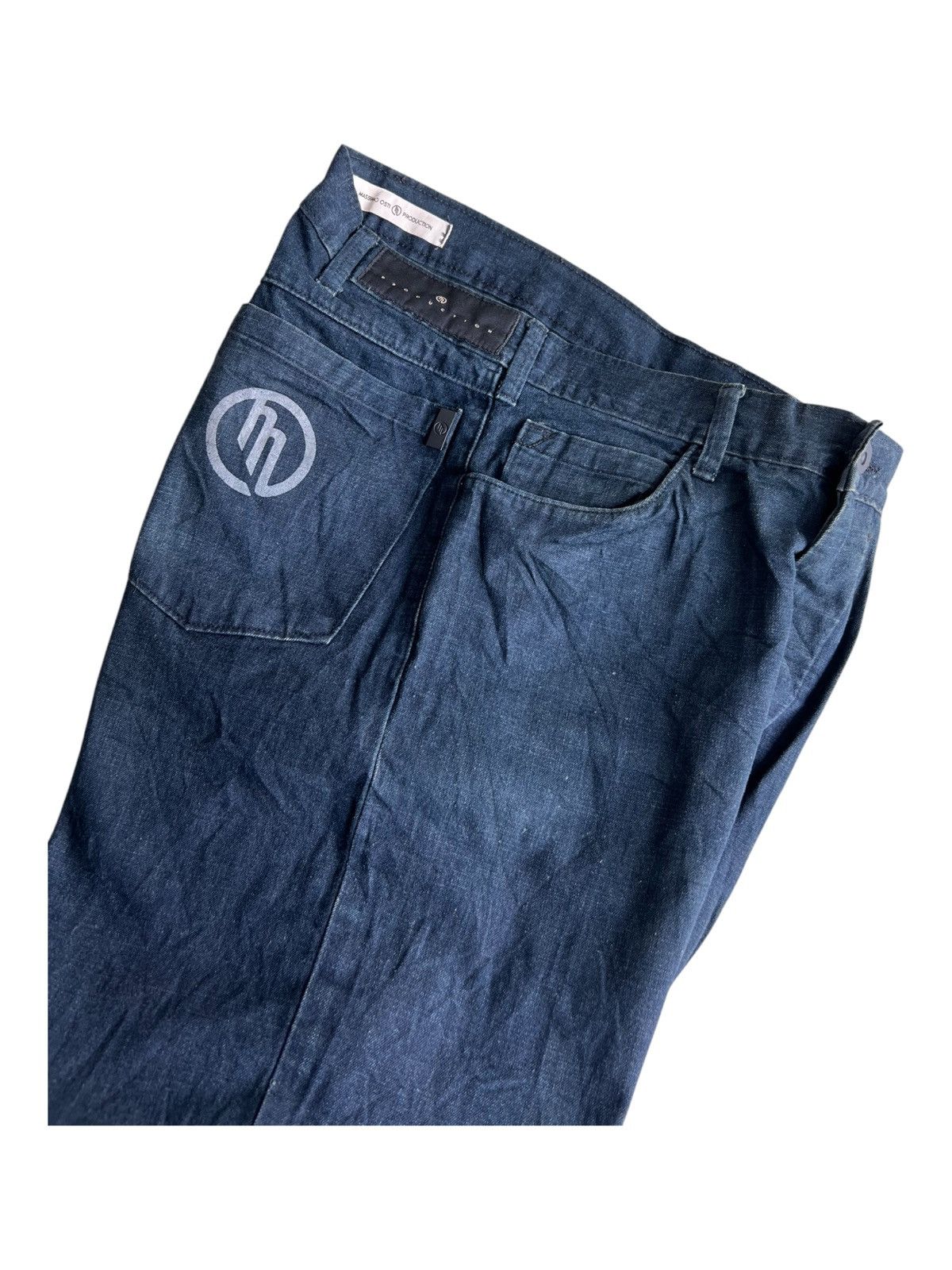 C.P. Company × Massimo Osti × Stone Island Vintage 1980s Massimo Osti ™️ Logo Baggy Denim Jeans Archive Size US 29 - 7 Thumbnail