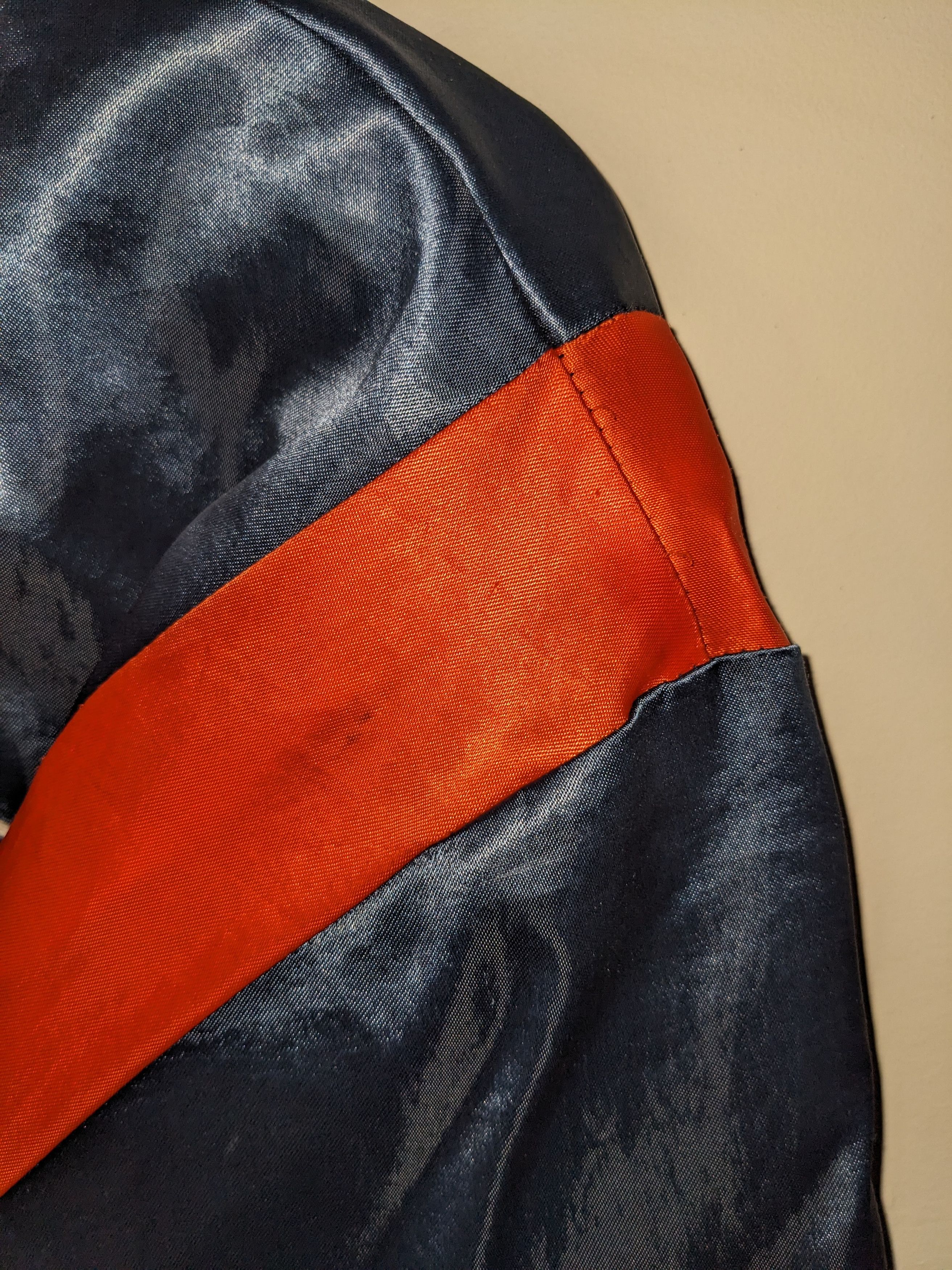 NFL × Vintage Vintage 80s Chicago Bears NFL Chalk Line Satin Jacket Size US L / EU 52-54 / 3 - 5 Thumbnail