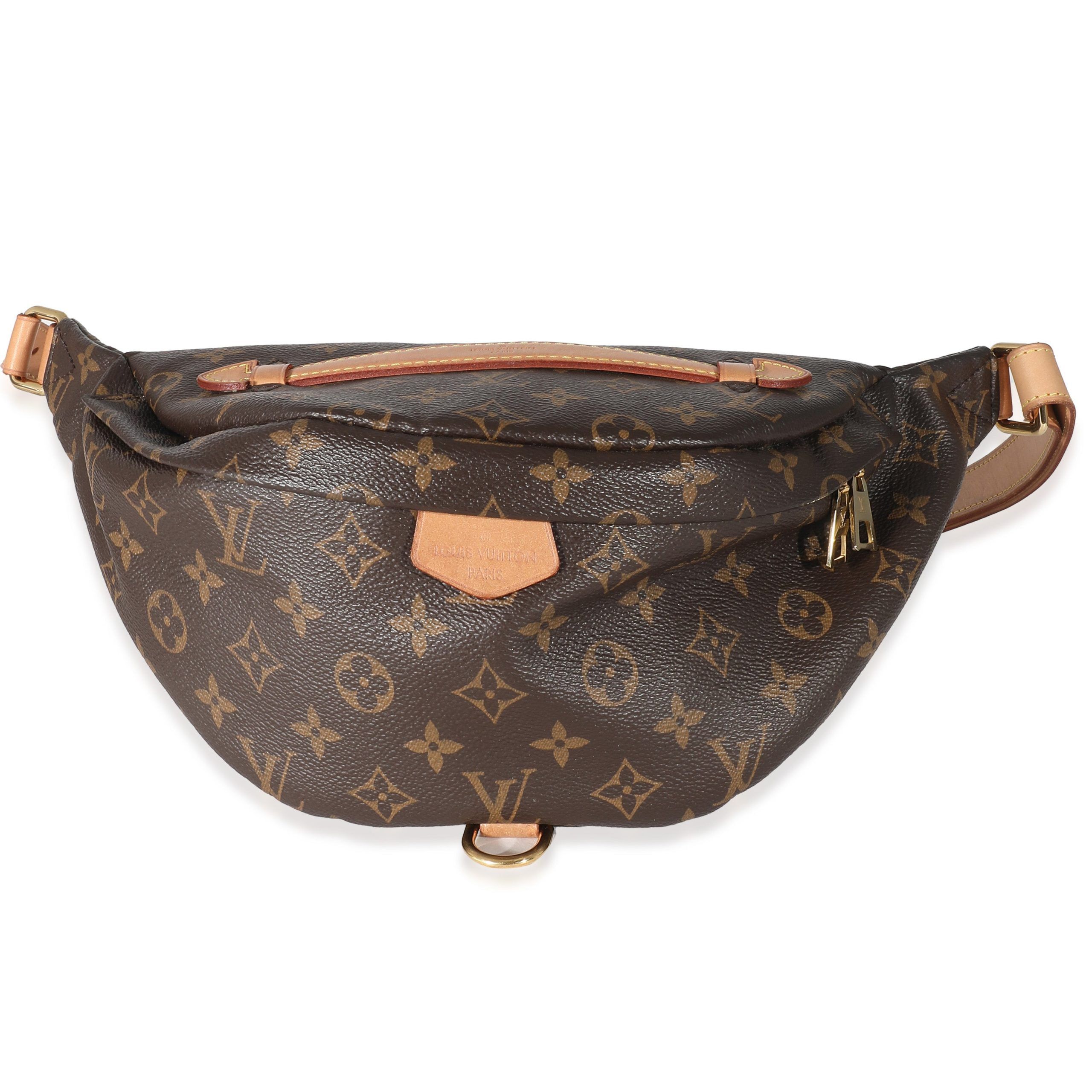 image of Louis Vuitton Monogram Canvas Bumbag in Brown, Women's