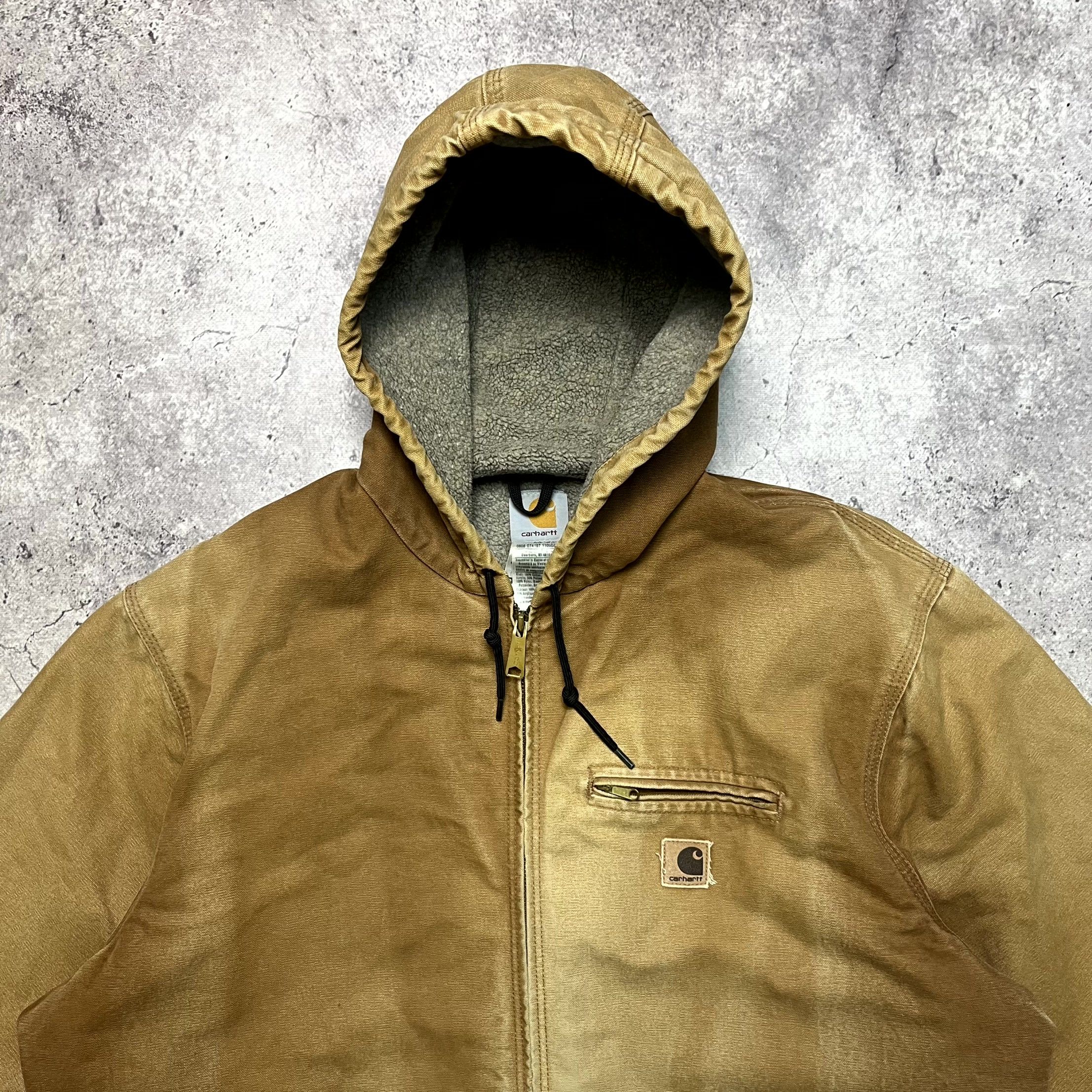Vintage Carhartt Active Sandstone Sherpa Jacket Size XL