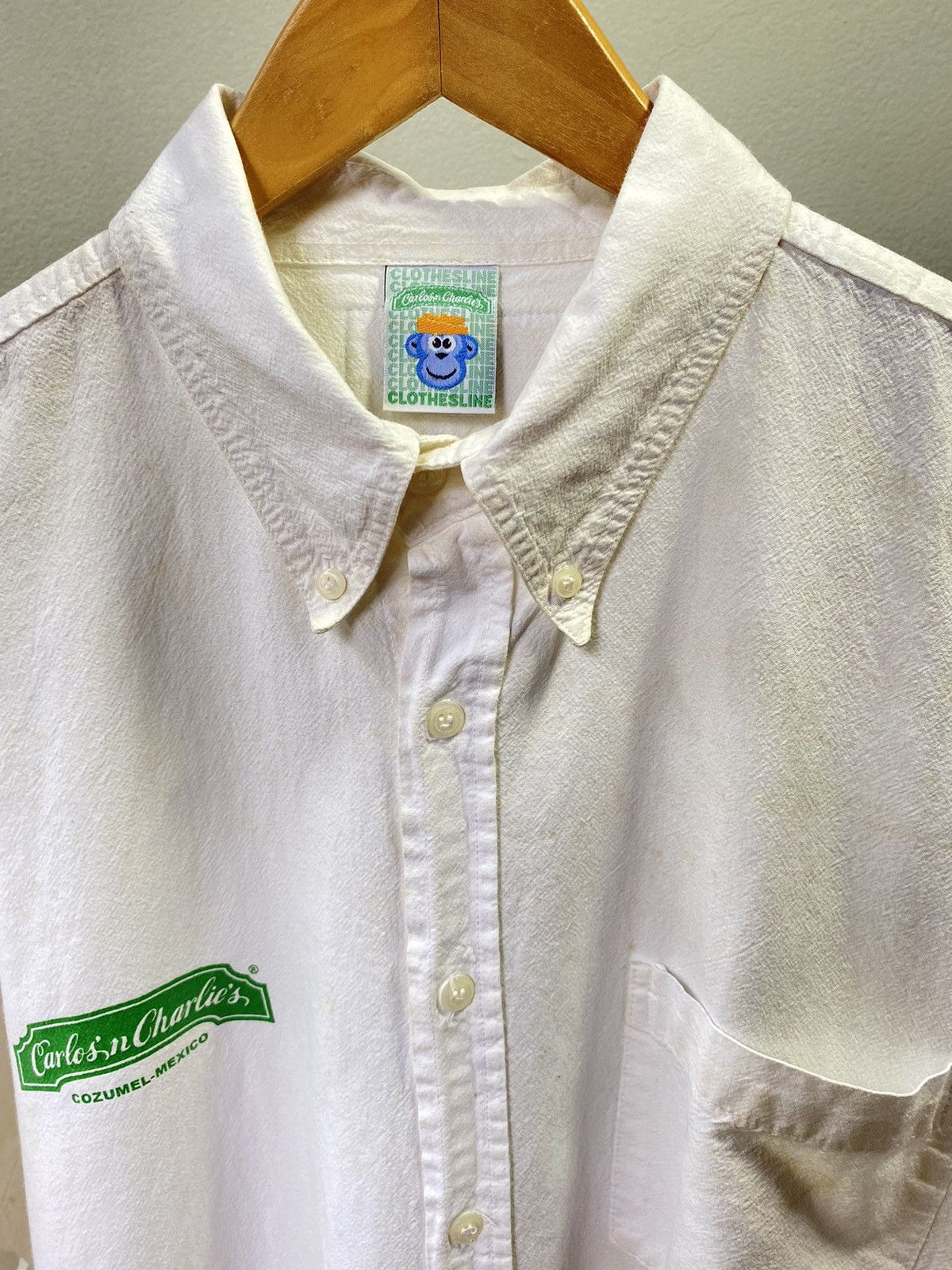 Designer CARLOS'N CHARLIE'S Lizard White Shirt Size US L / EU 52-54 / 3 - 10 Thumbnail