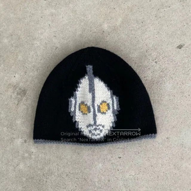Yohji Yamamoto Yohji Yamamoto Ultraman Knit Beanie Hat. Size ONE SIZE - 1 Thumbnail
