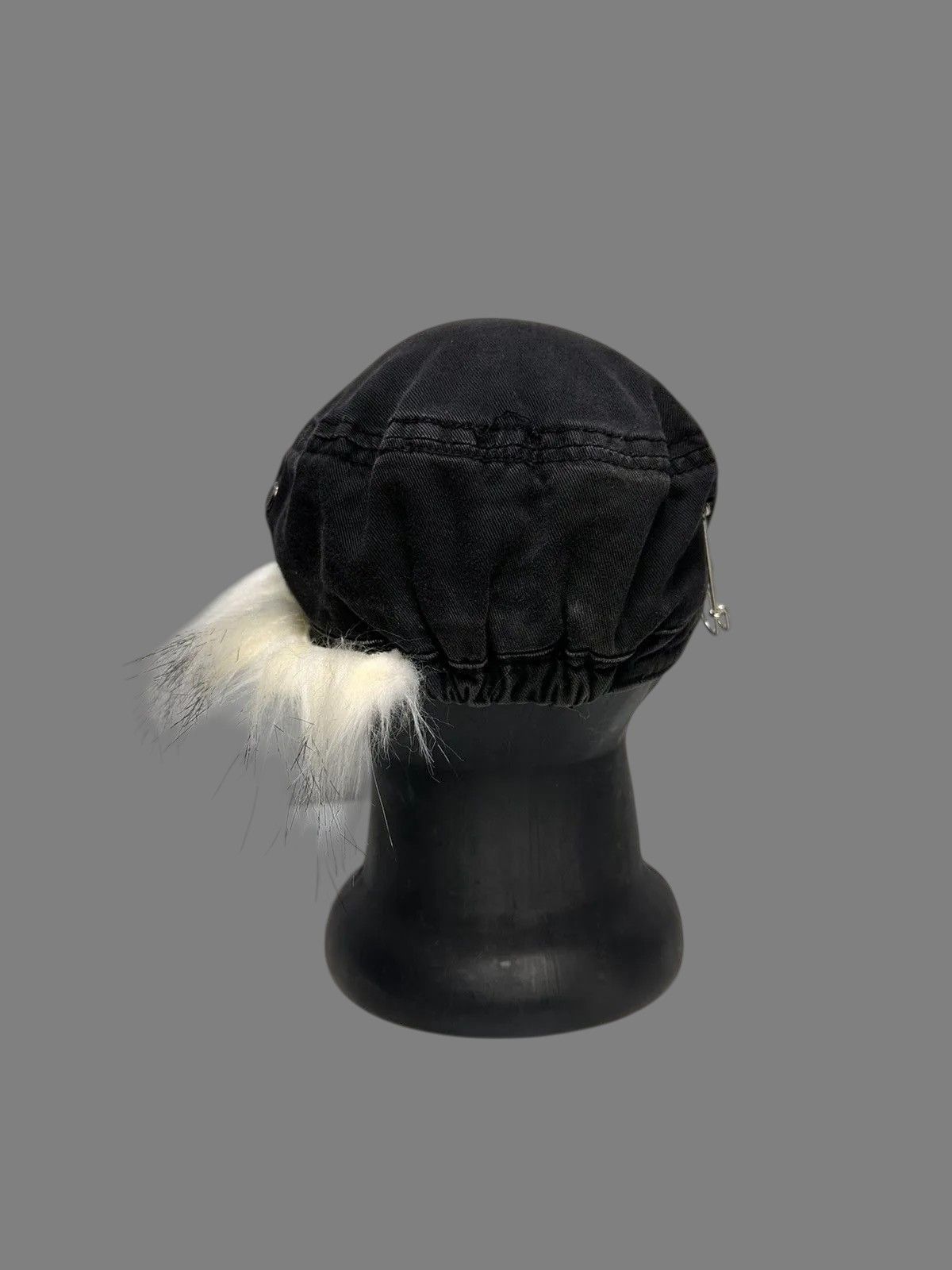 If Six Was Nine Retro Black Gothic Cap Military Design Vintage Y2K Size ONE SIZE - 8 Thumbnail