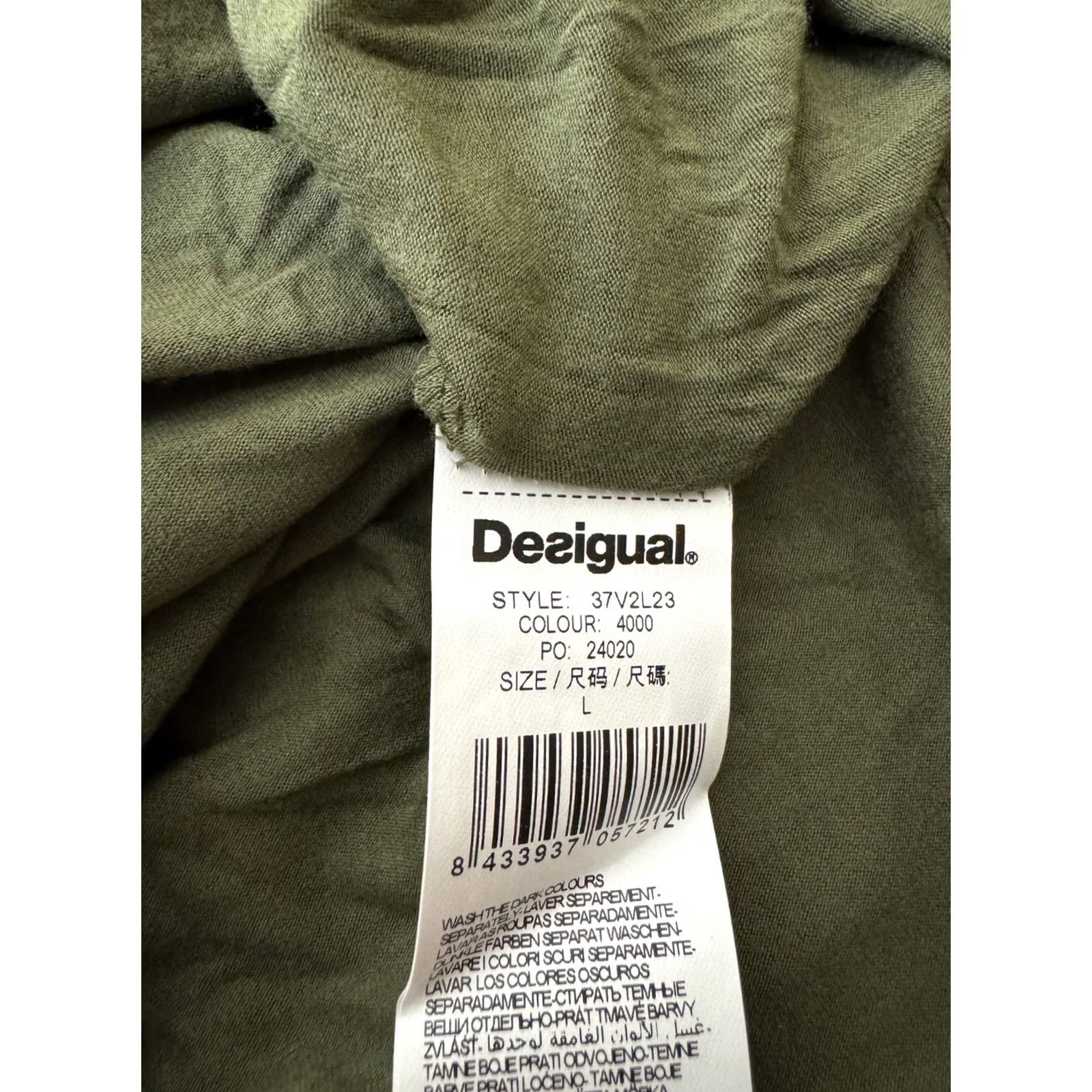 Desigual Desigual Christian Lacroix womens olive dress Size L Green Size L / US 10 / IT 46 - 7 Thumbnail