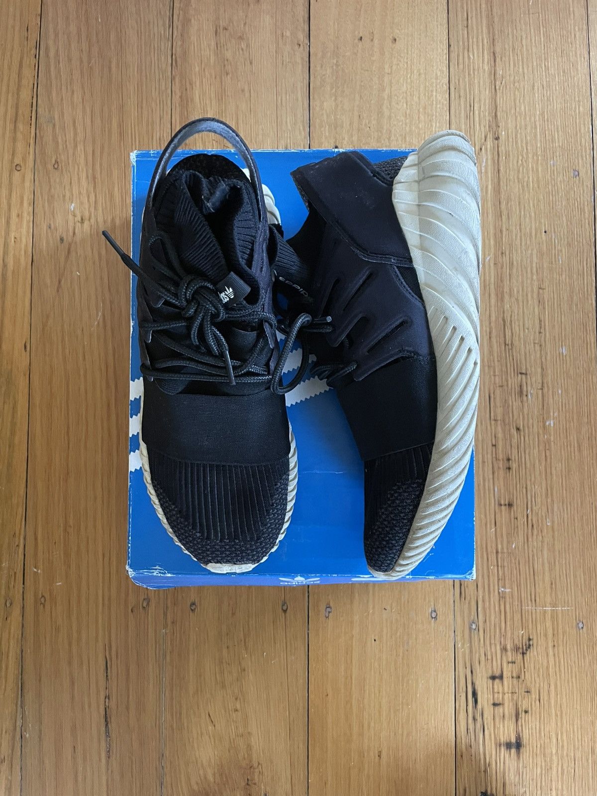 Adidas Adidas Tubular Doom Primeknit Core Black Size US 9 / EU 42 - 2 Thumbnail