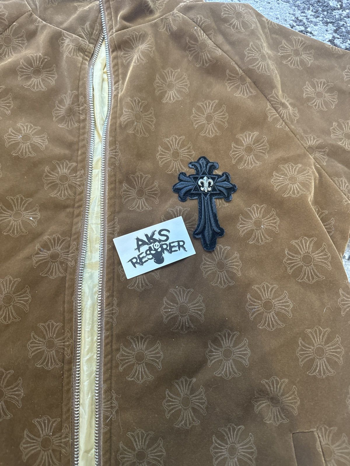 Japanese Brand Custom Velor Chrome Heart Style Cross Multilogo Adapted Size US M / EU 48-50 / 2 - 11 Thumbnail