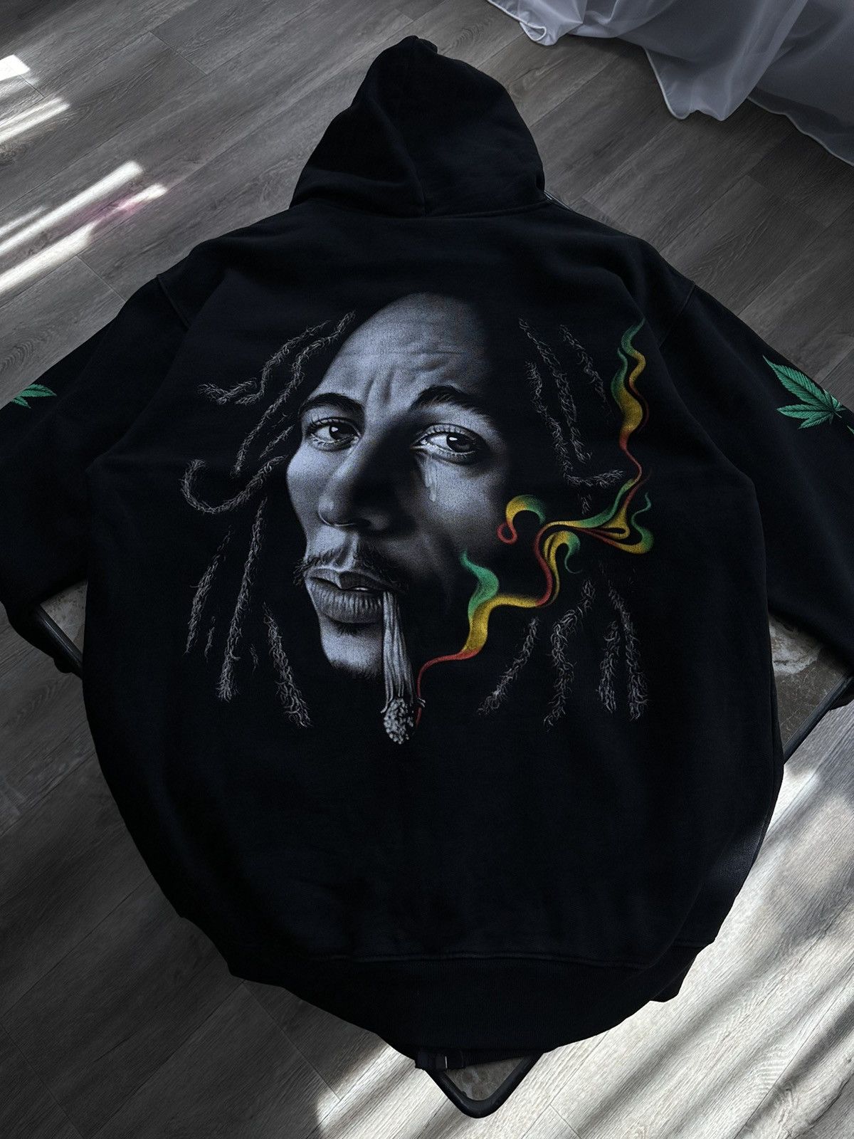 Bob Marley × Vintage 🫧Bob Marley Zip Hoodie Size US L / EU 52-54 / 3 - 10 Thumbnail