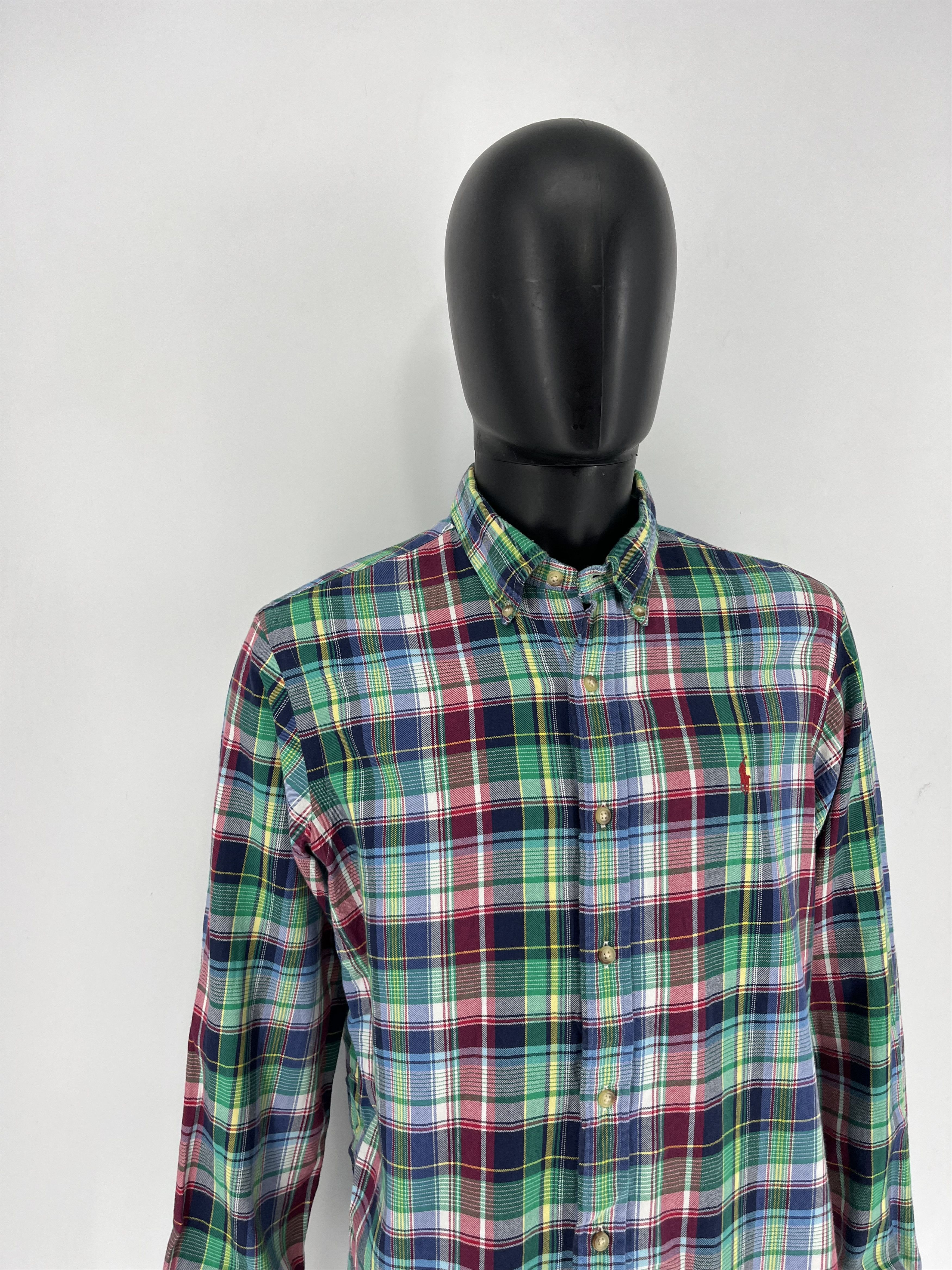 Flannel × Polo Ralph Lauren Vintage Y2K Flannel Shirt Travis Scott Style Size US L / EU 52-54 / 3 - 3 Thumbnail