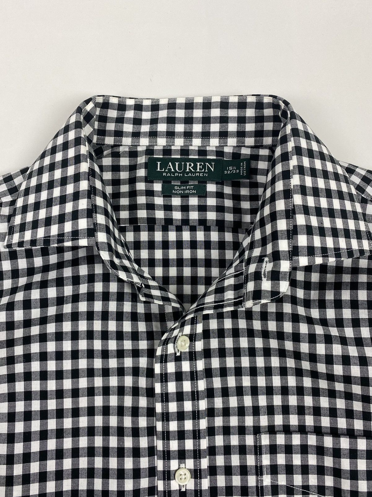Lauren Ralph Lauren Lauren Ralph Lauren Gingham Check Slim Fit Non Iron Shirt Size US M / EU 48-50 / 2 - 3 Thumbnail